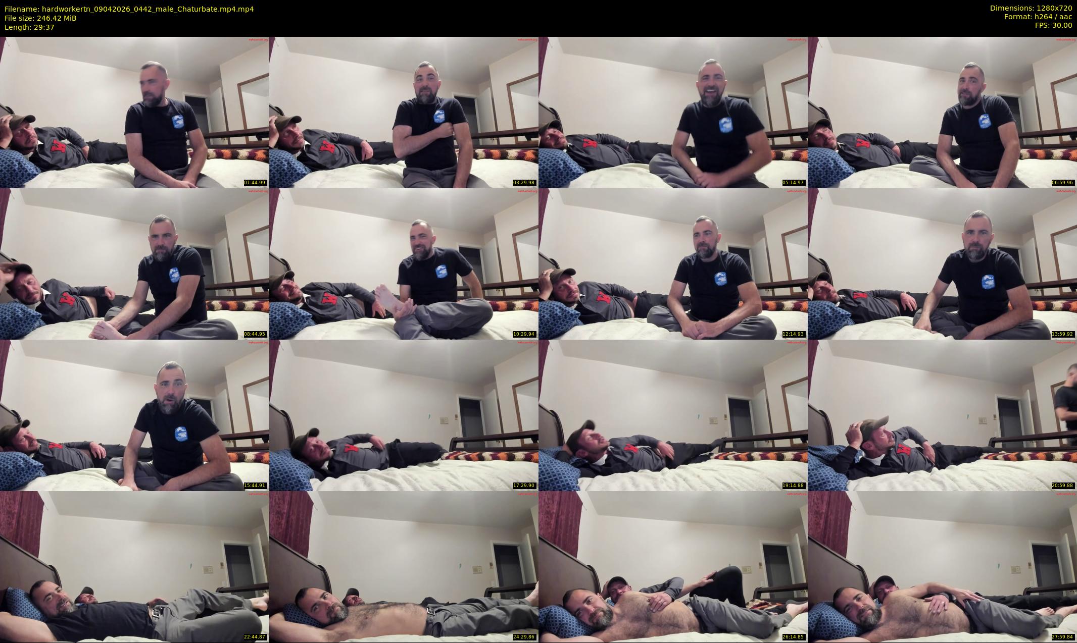 hardworkertn — 30 minute Chaturbate male cam show recording, 720p, Apr 9, 2026