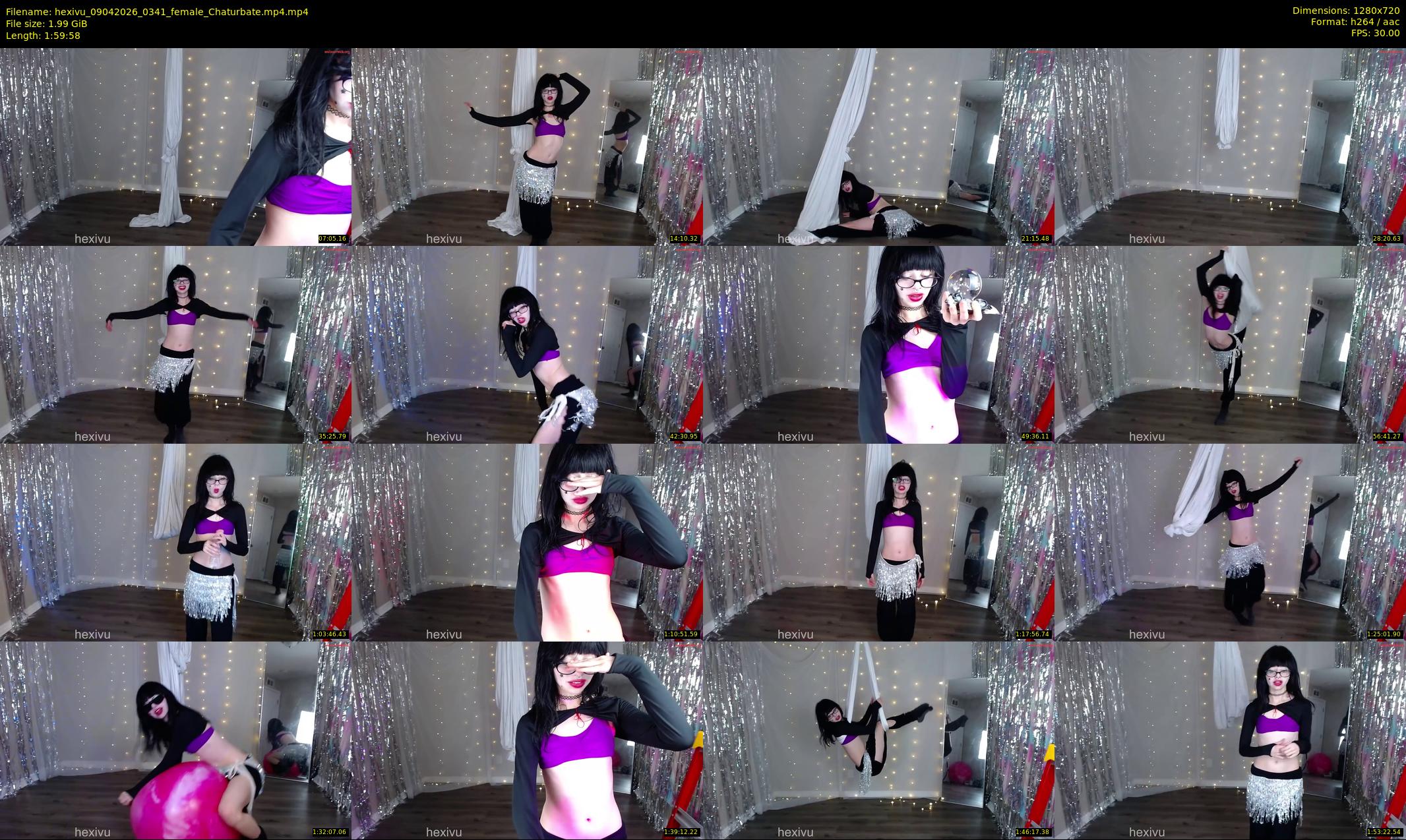 hexivu — 120 minute Chaturbate female cam show recording, 720p, Apr 9, 2026