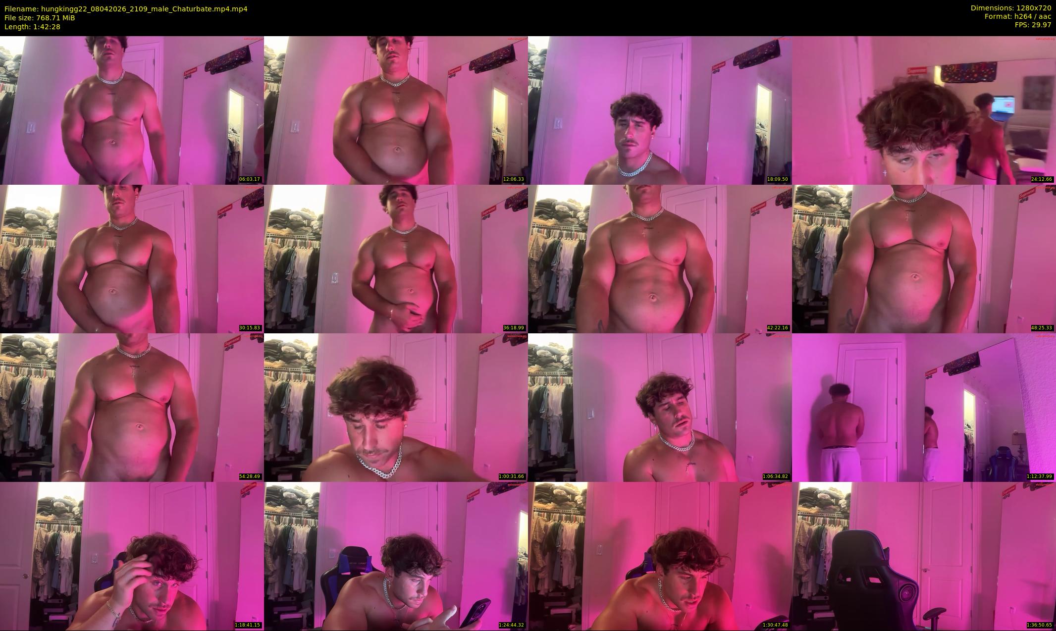 hungkingg22 — 103 minute Chaturbate male cam show recording, 720p, Apr 8, 2026