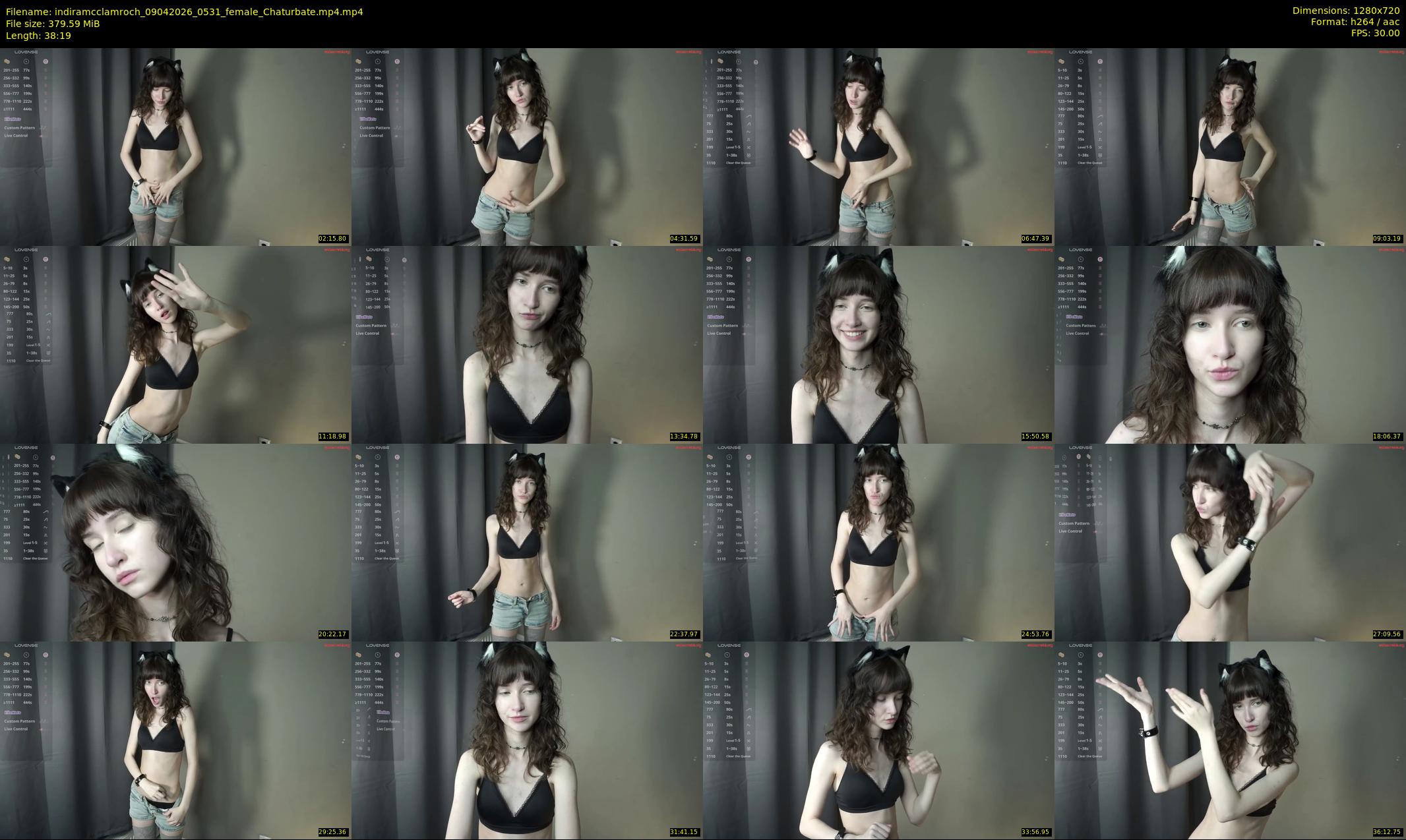 indiramcclamroch — 39 minute Chaturbate female cam show recording, 720p, Apr 9, 2026