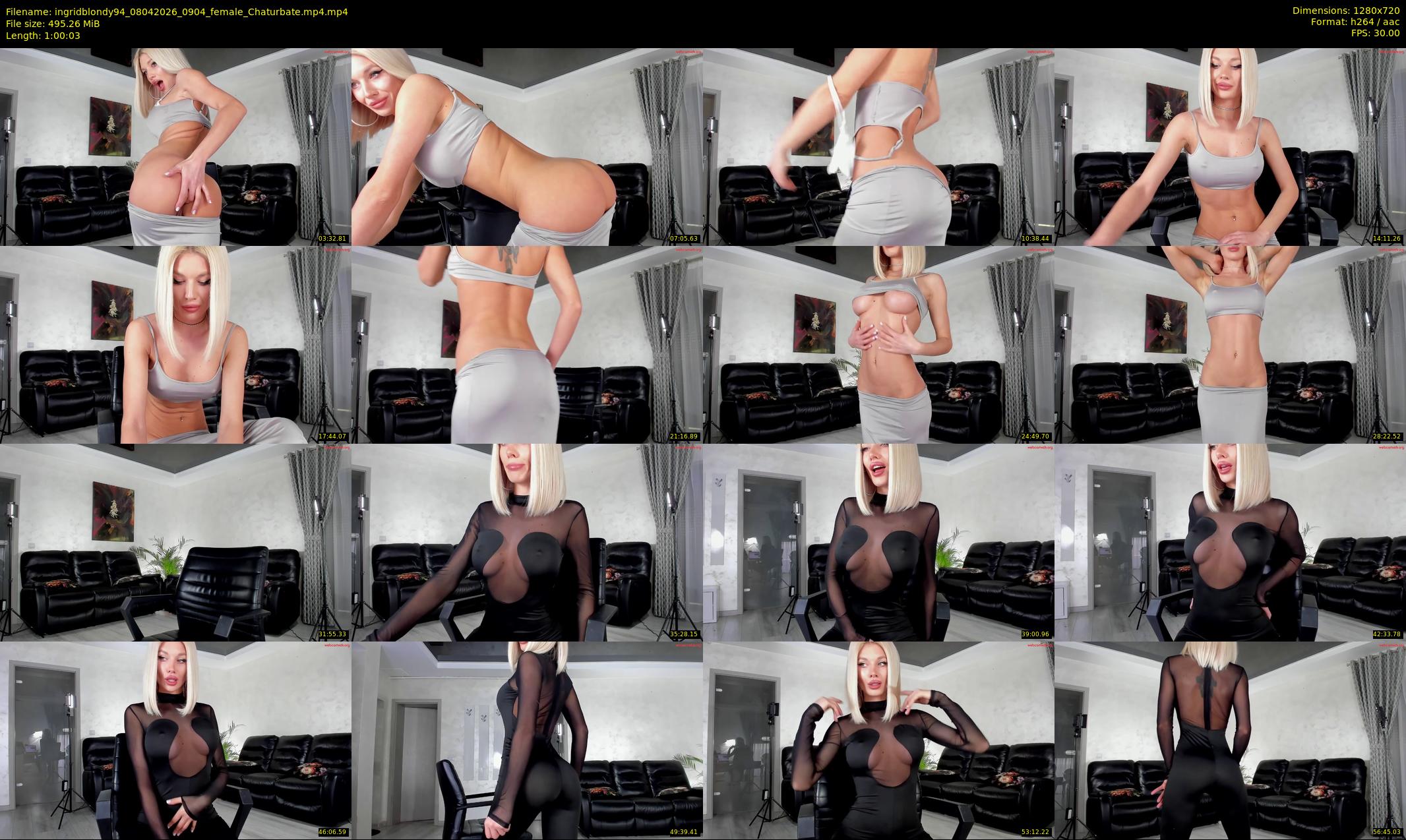 ingridblondy94 — 61 minute Chaturbate female cam show recording, 720p, Apr 8, 2026