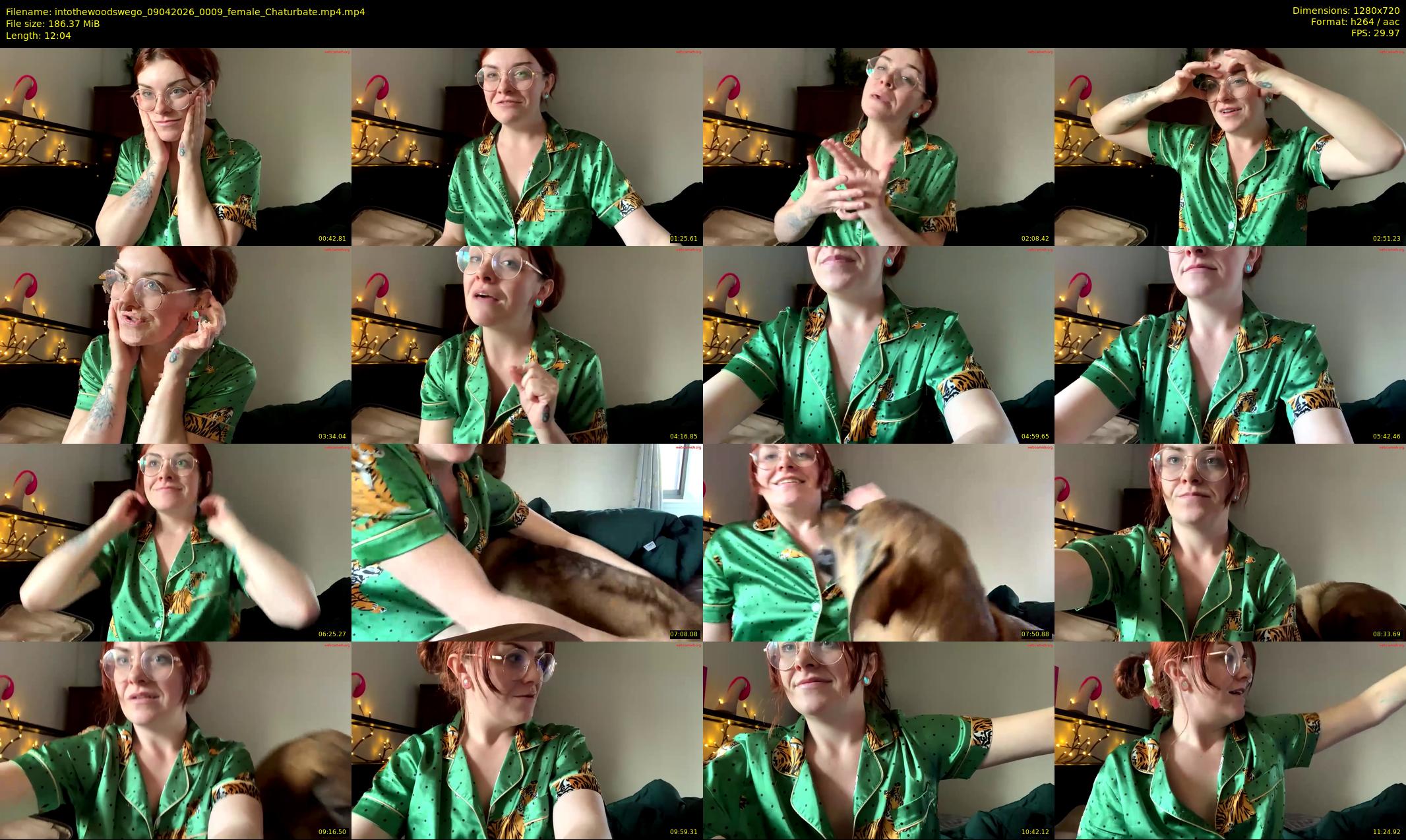 intothewoodswego — 13 minute Chaturbate female cam show recording, 720p, Apr 9, 2026