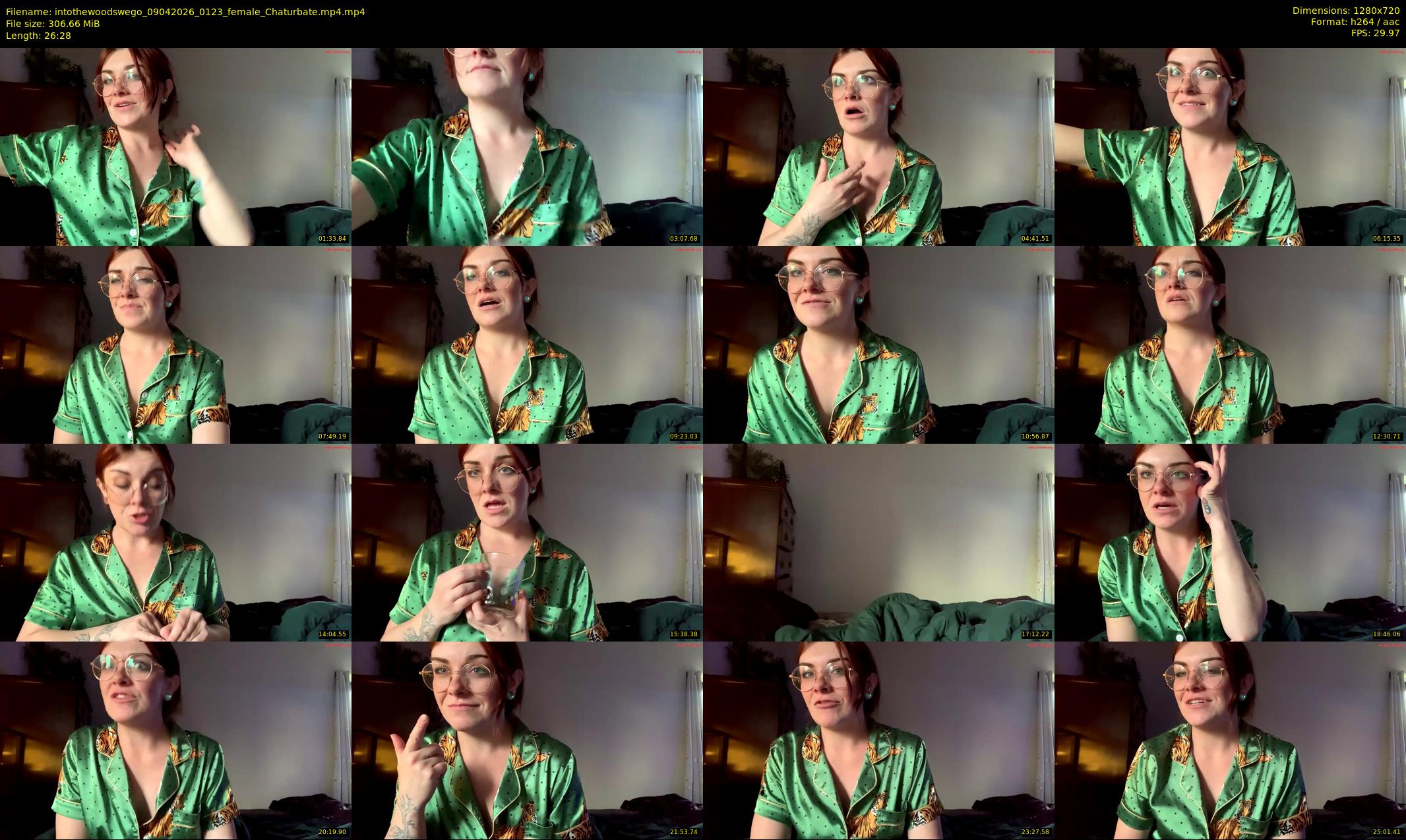 intothewoodswego — 27 minute Chaturbate female cam show recording, 720p, Apr 9, 2026