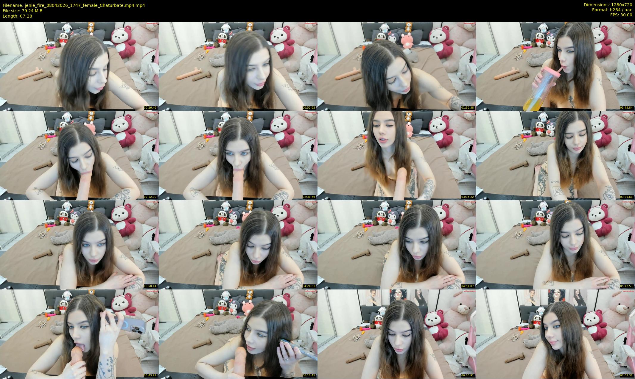jenie_fire — 8 minute Chaturbate female cam show recording, 720p, Apr 8, 2026