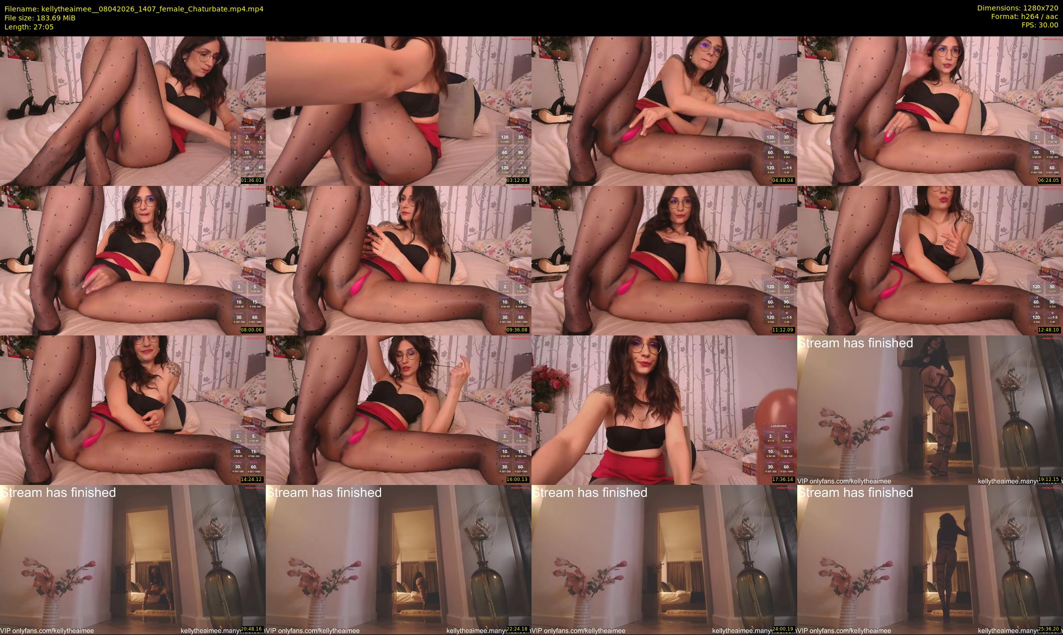 kellytheaimee_ — 28 minute Chaturbate female cam show recording, 720p, Apr 8, 2026