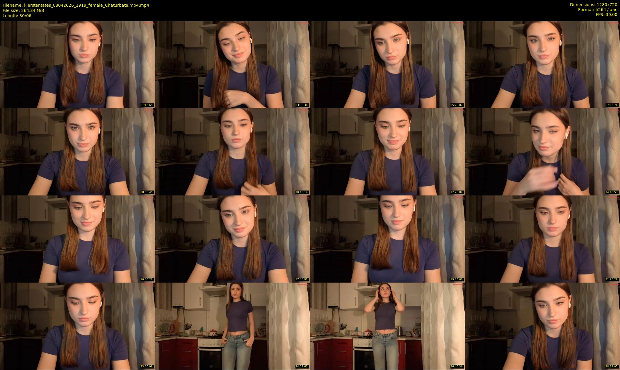 kierstentates — 31 minute Chaturbate female cam show recording, 720p, Apr 8, 2026
