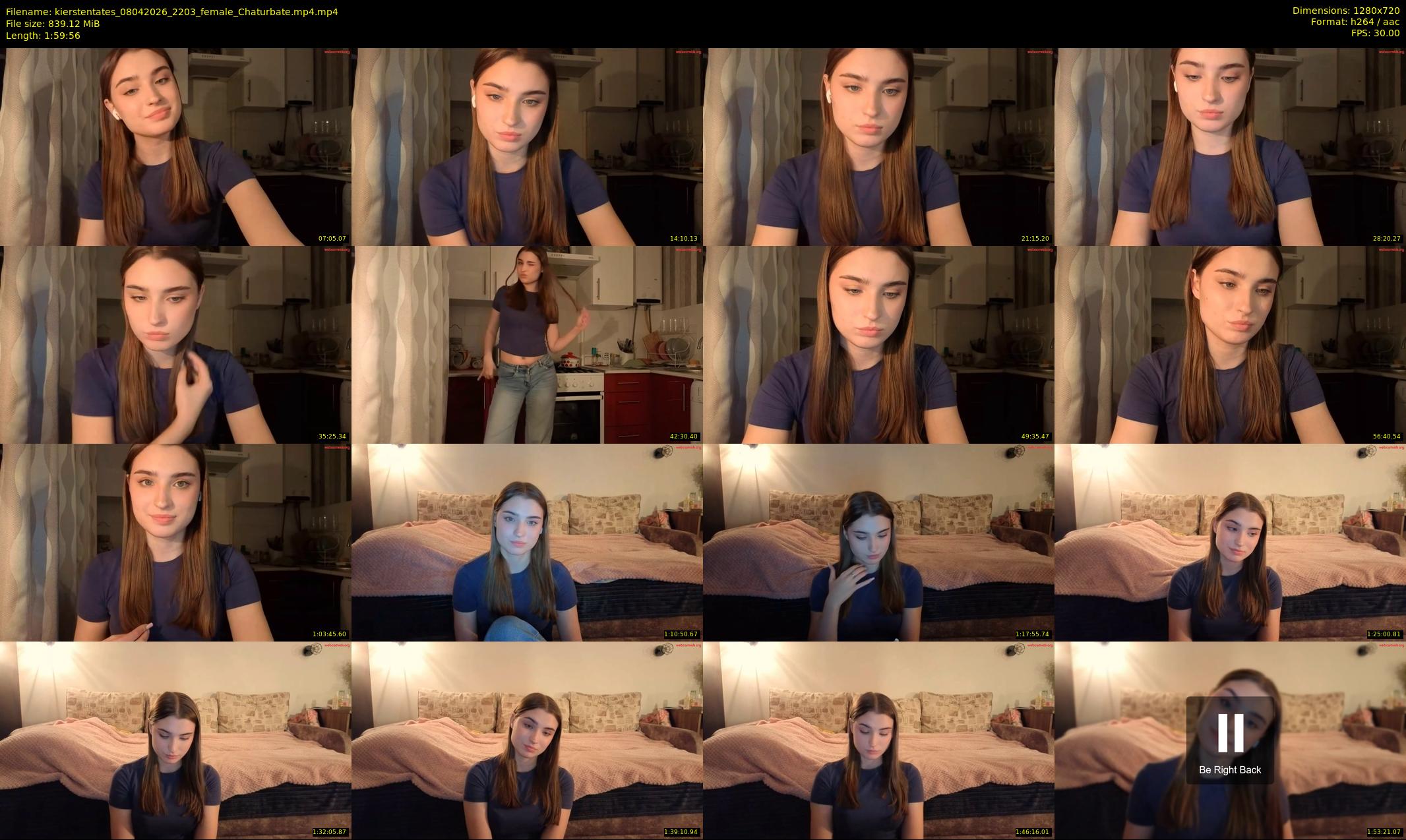 kierstentates — 120 minute Chaturbate female cam show recording, 720p, Apr 8, 2026