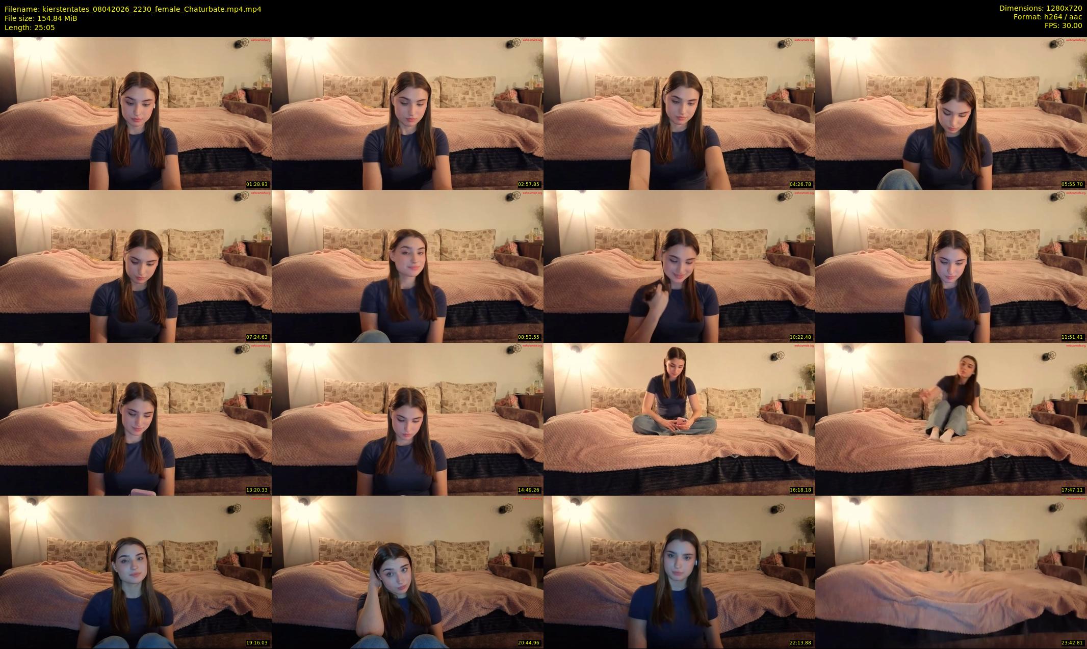 kierstentates — 26 minute Chaturbate female cam show recording, 720p, Apr 8, 2026