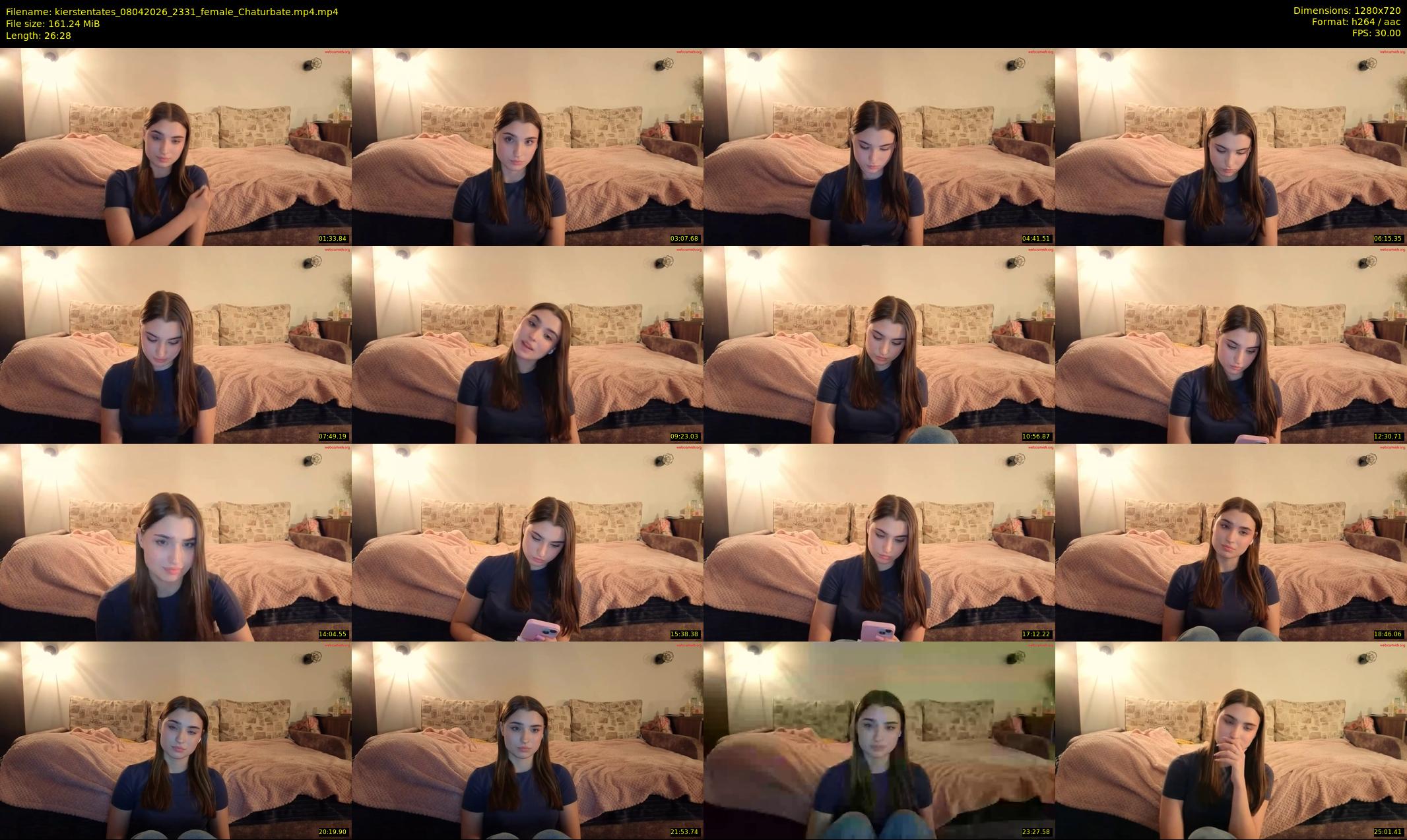 kierstentates — 27 minute Chaturbate female cam show recording, 720p, Apr 8, 2026