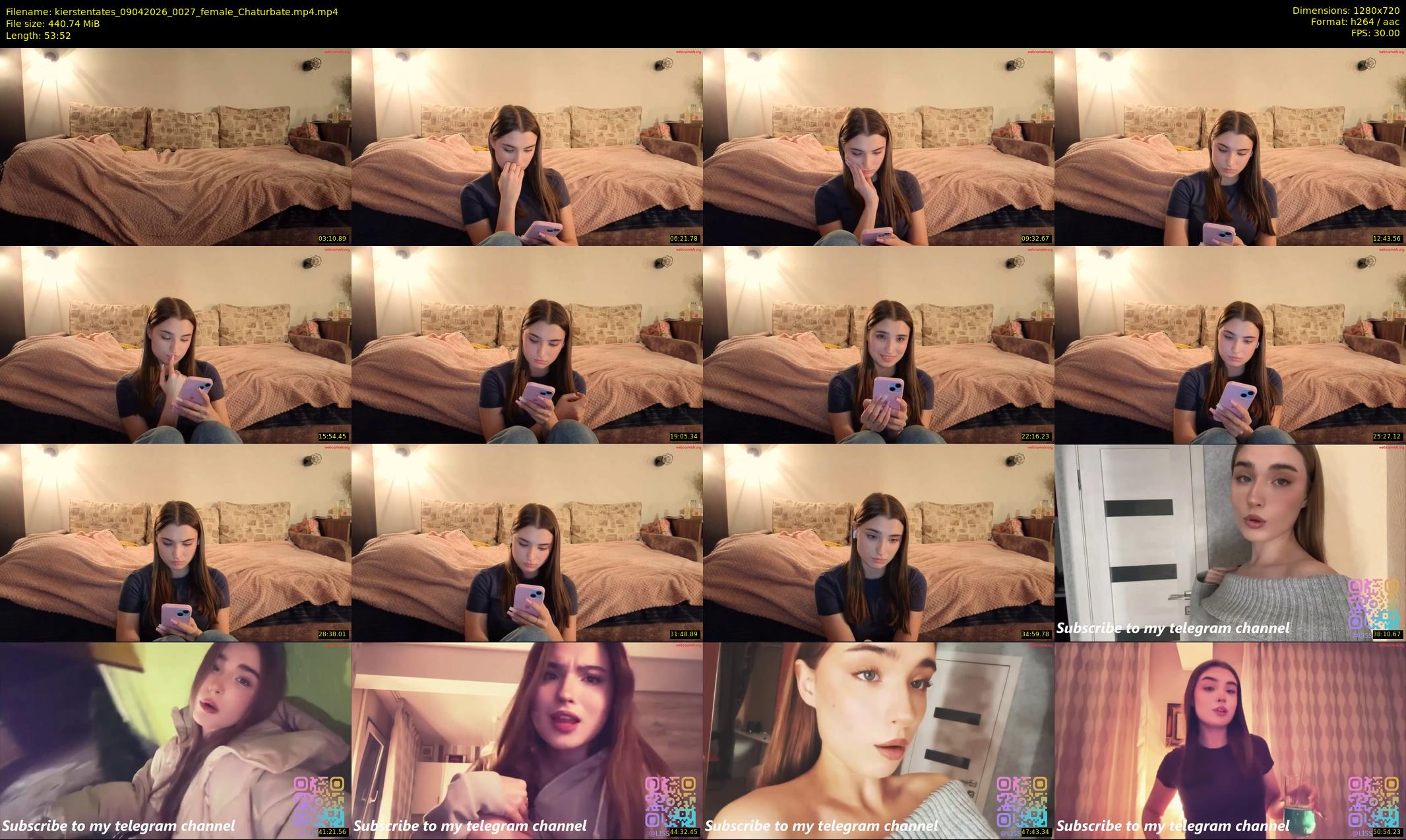 kierstentates — 54 minute Chaturbate female cam show recording, 720p, Apr 9, 2026