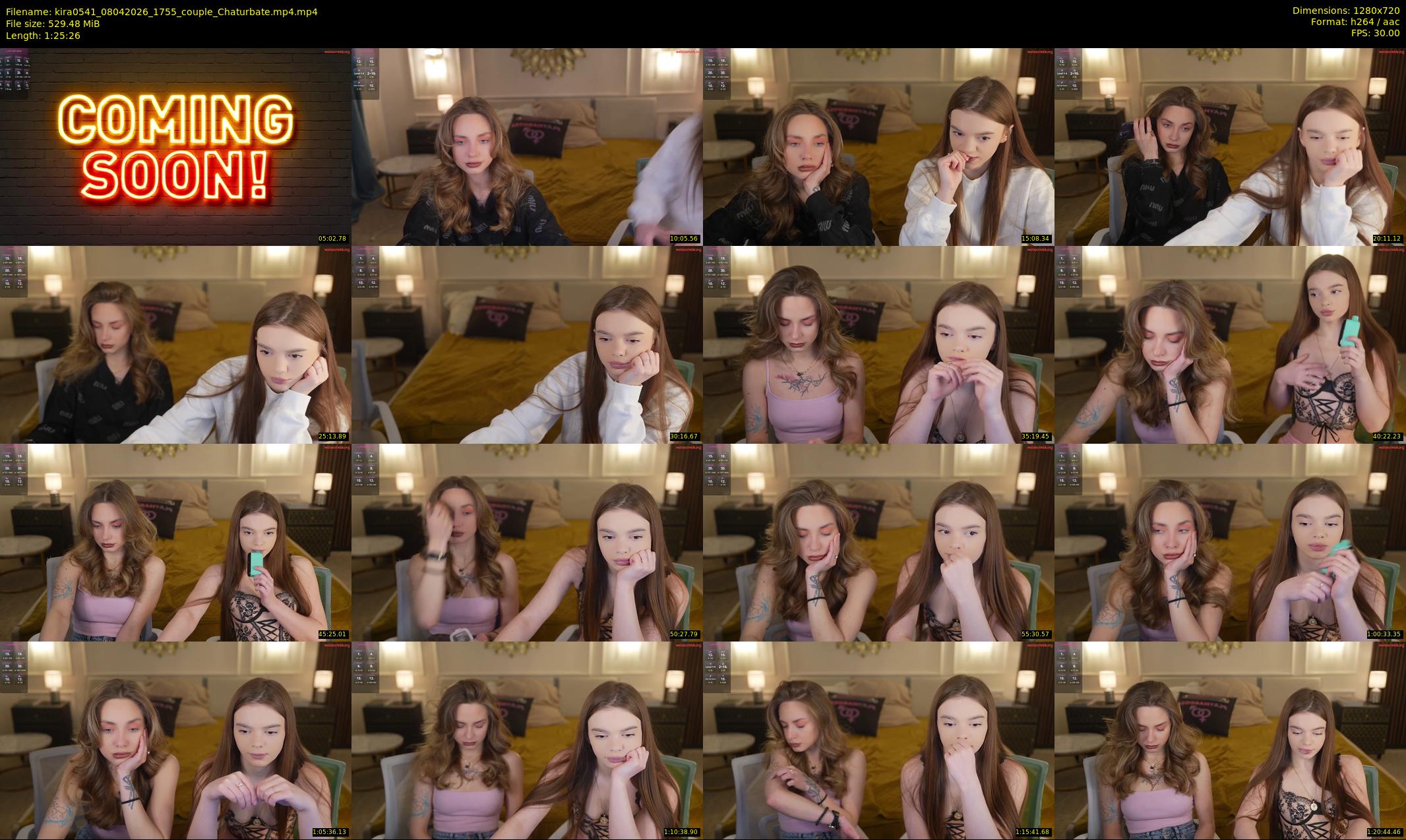 kira0541 — 86 minute Chaturbate couple cam show recording, 720p, Apr 8, 2026