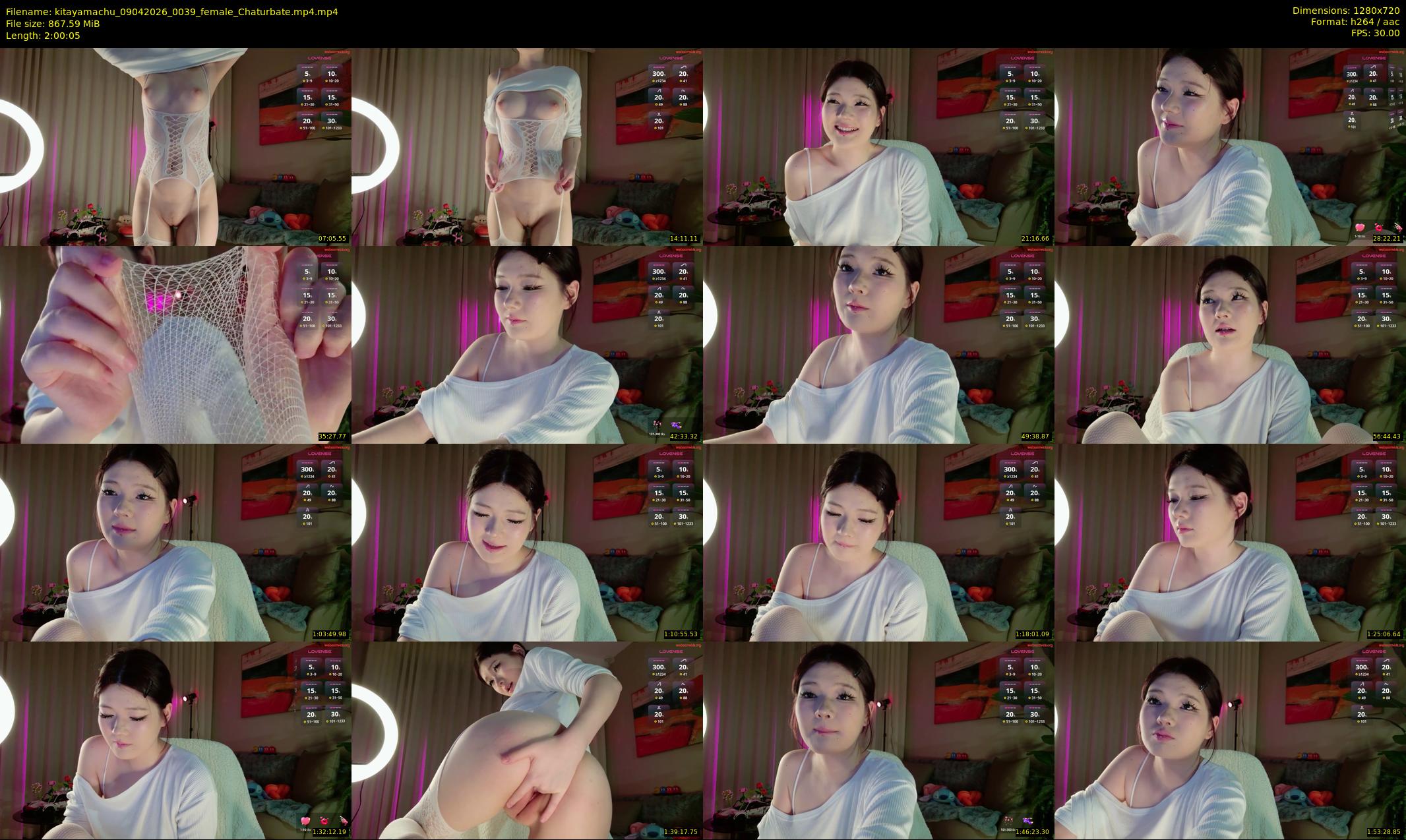 kitayamachu — 121 minute Chaturbate female cam show recording, 720p, Apr 9, 2026