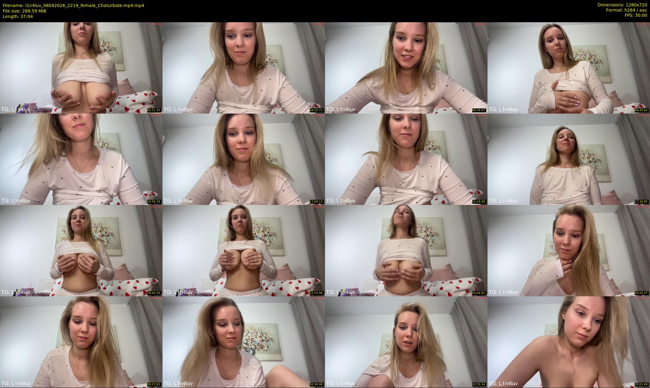 l1n4luv — 38 minute Chaturbate female cam show recording, 720p, Apr 8, 2026