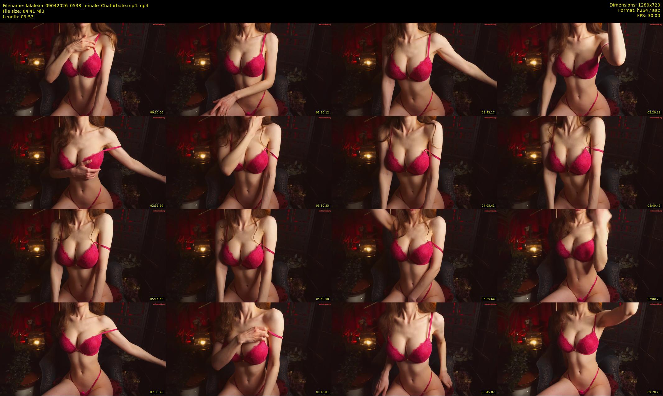 lalalexa — 10 minute Chaturbate female cam show recording, 720p, Apr 9, 2026