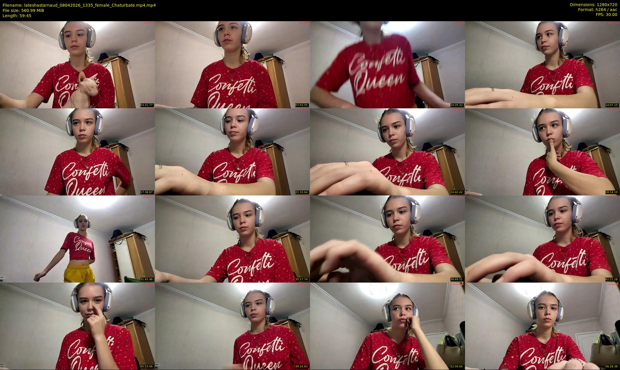 lateshastarnaud — 60 minute Chaturbate female cam show recording, 720p, Apr 8, 2026