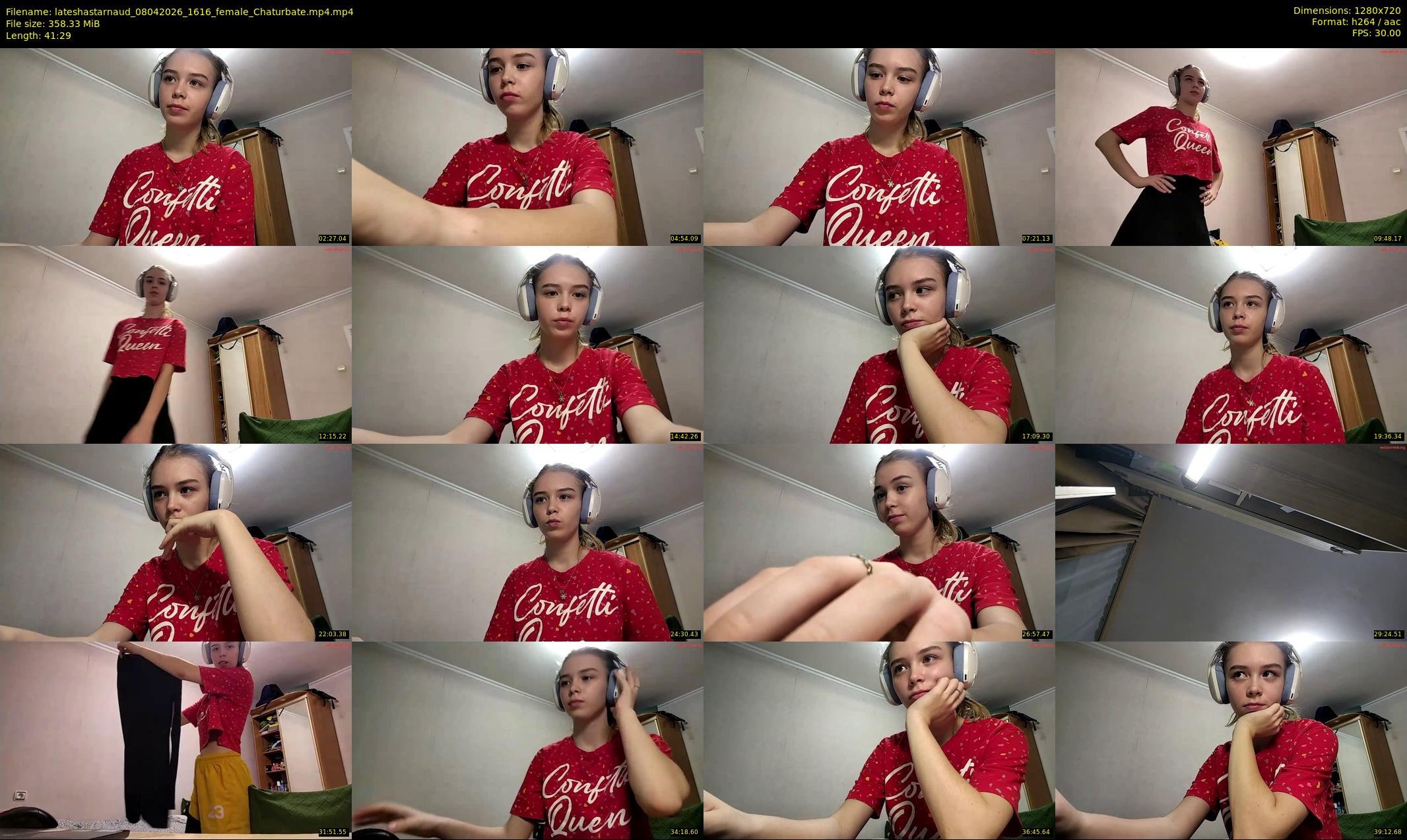 lateshastarnaud — 42 minute Chaturbate female cam show recording, 720p, Apr 8, 2026