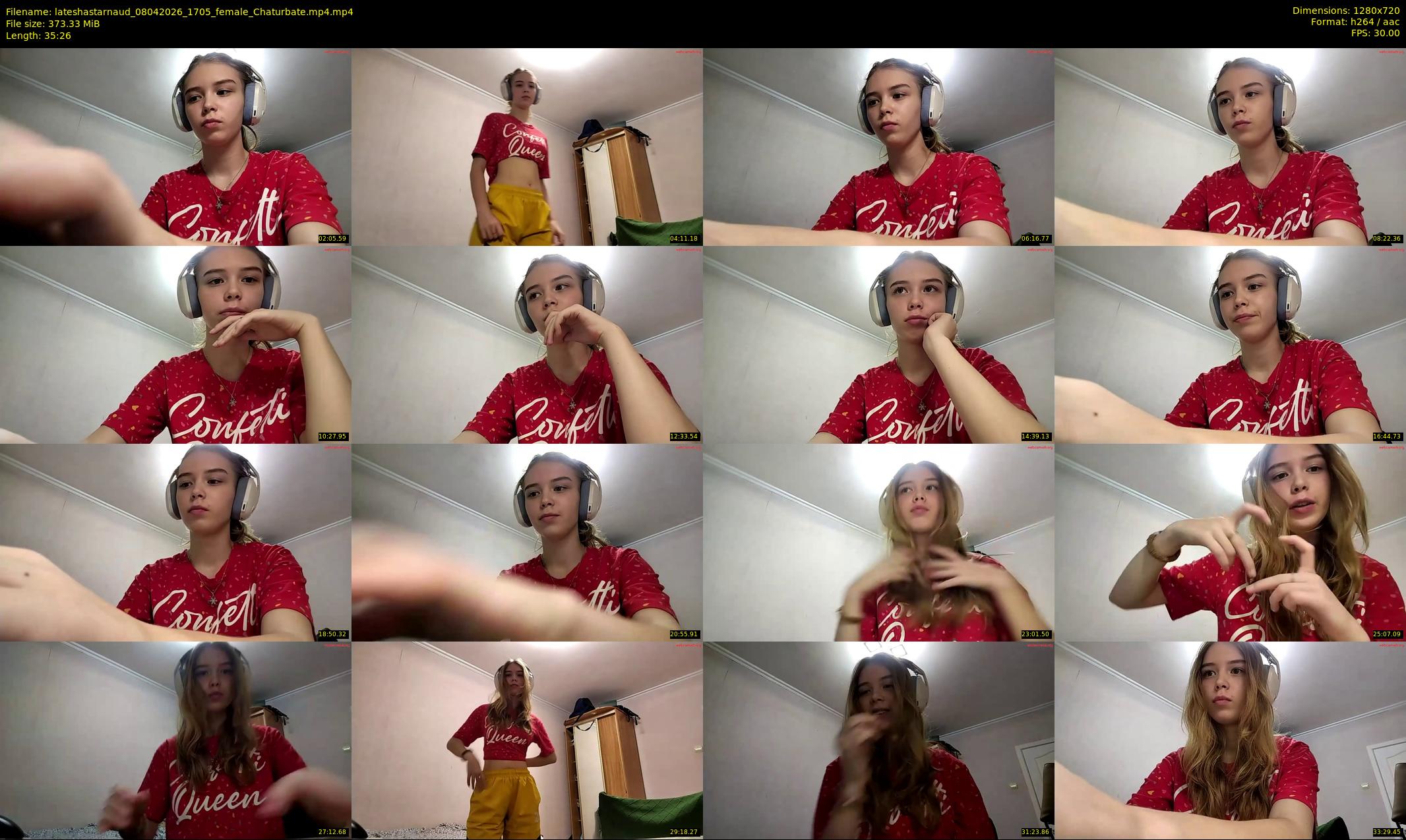 lateshastarnaud — 36 minute Chaturbate female cam show recording, 720p, Apr 8, 2026