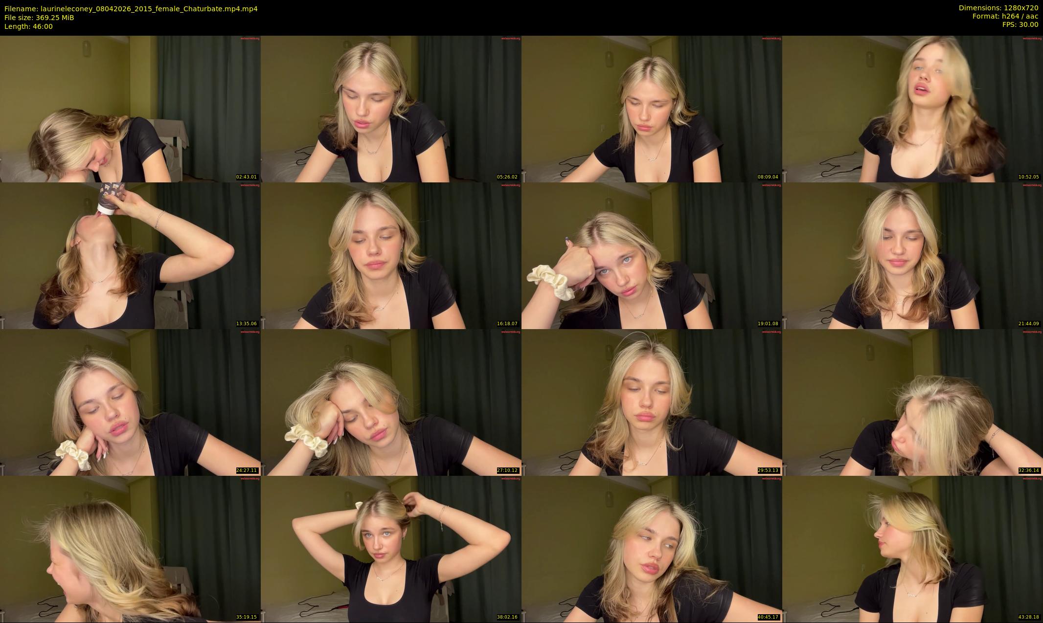 laurineleconey — 46 minute Chaturbate female cam show recording, 720p, Apr 8, 2026