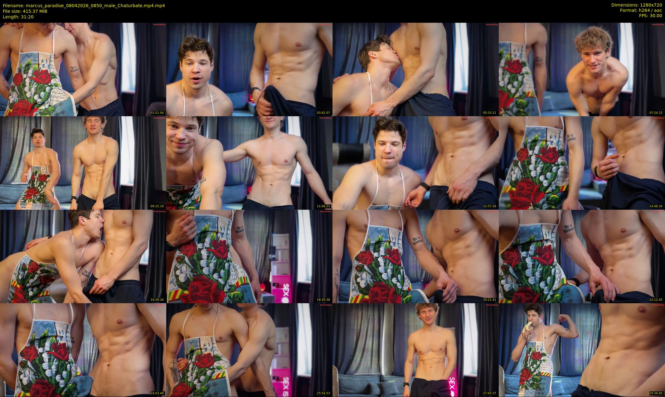 marcus_paradise — 32 minute Chaturbate male cam show recording, 720p, Apr 8, 2026