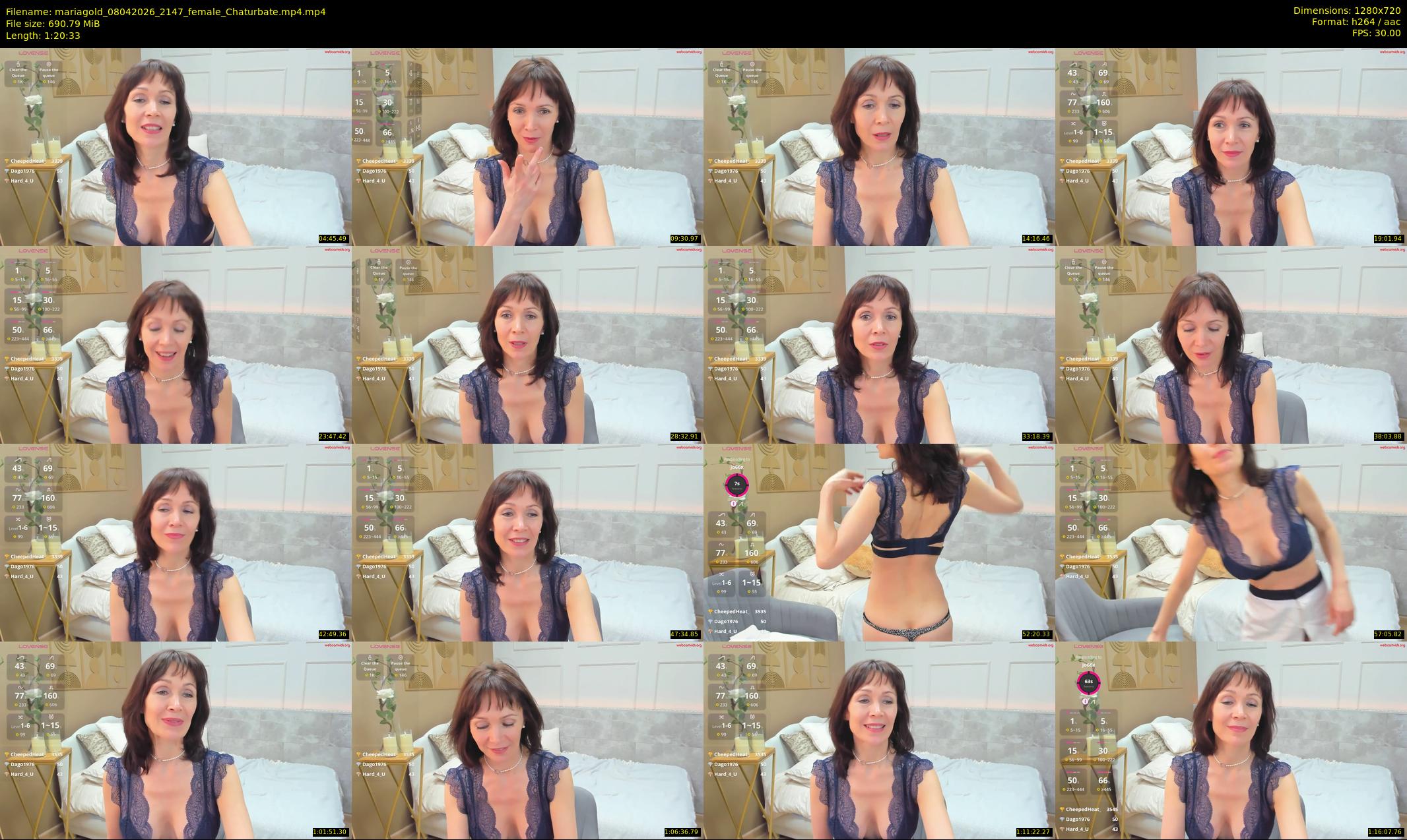 mariagold — 81 minute Chaturbate female cam show recording, 720p, Apr 8, 2026