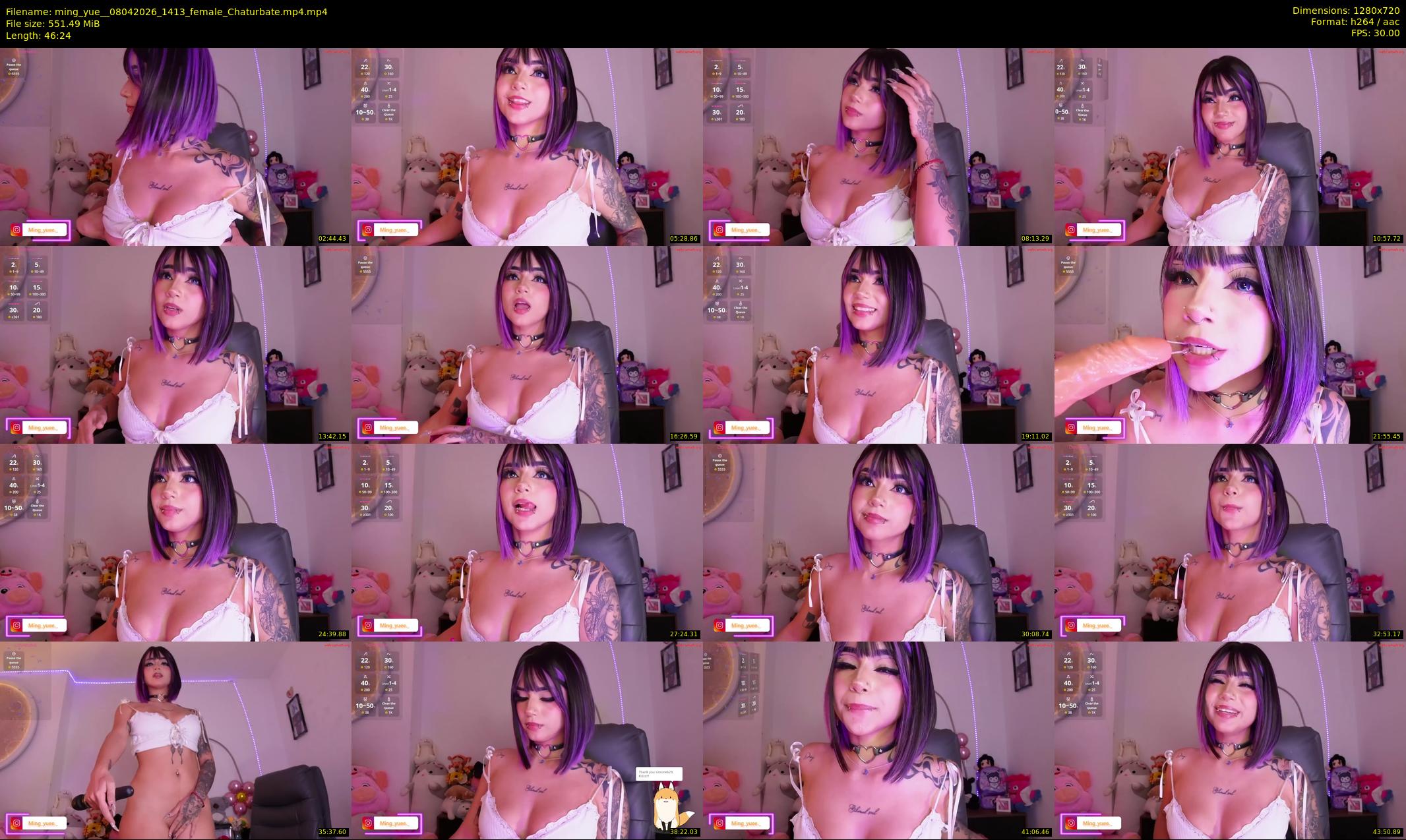 ming_yue_ — 47 minute Chaturbate female cam show recording, 720p, Apr 8, 2026
