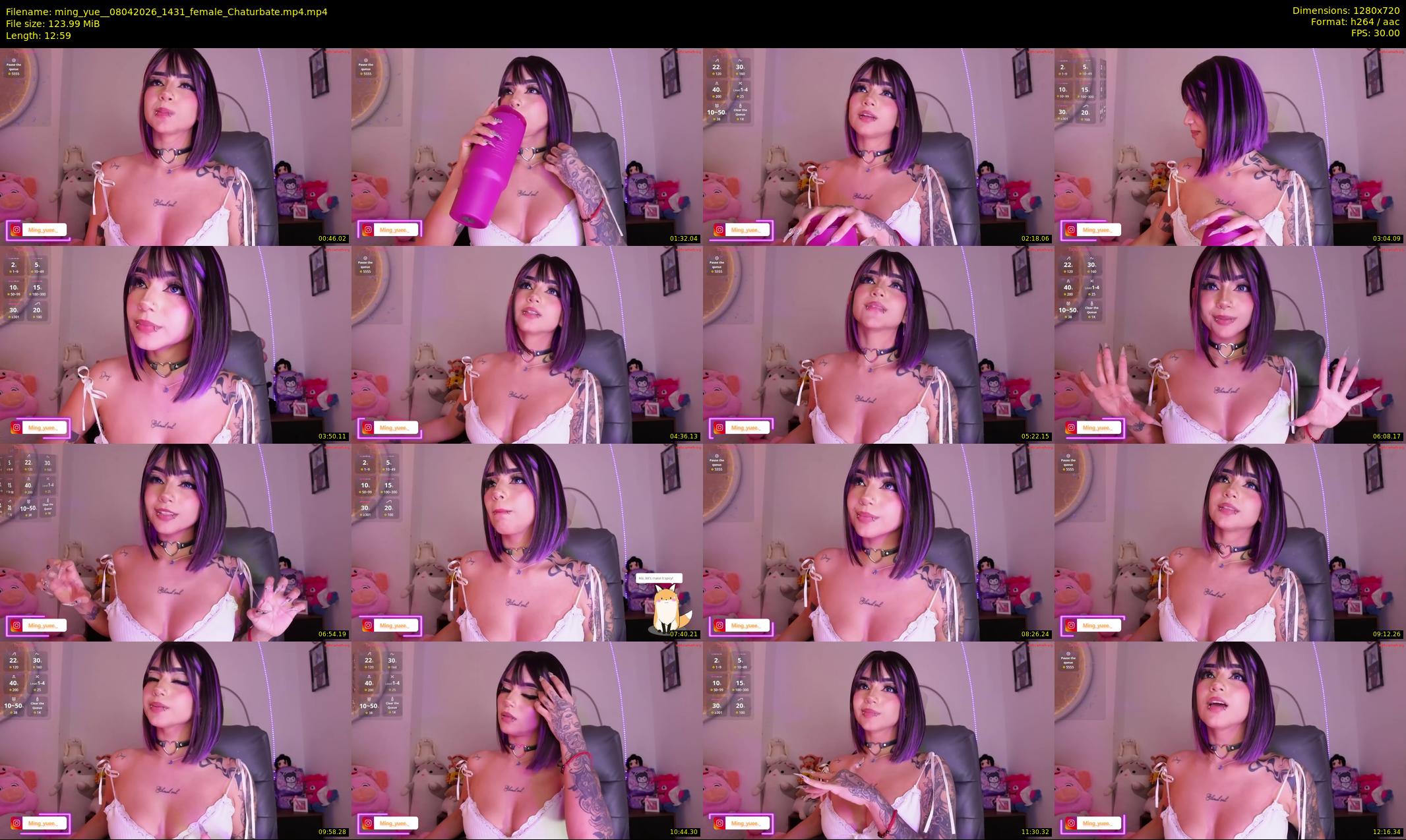 ming_yue_ — 13 minute Chaturbate female cam show recording, 720p, Apr 8, 2026