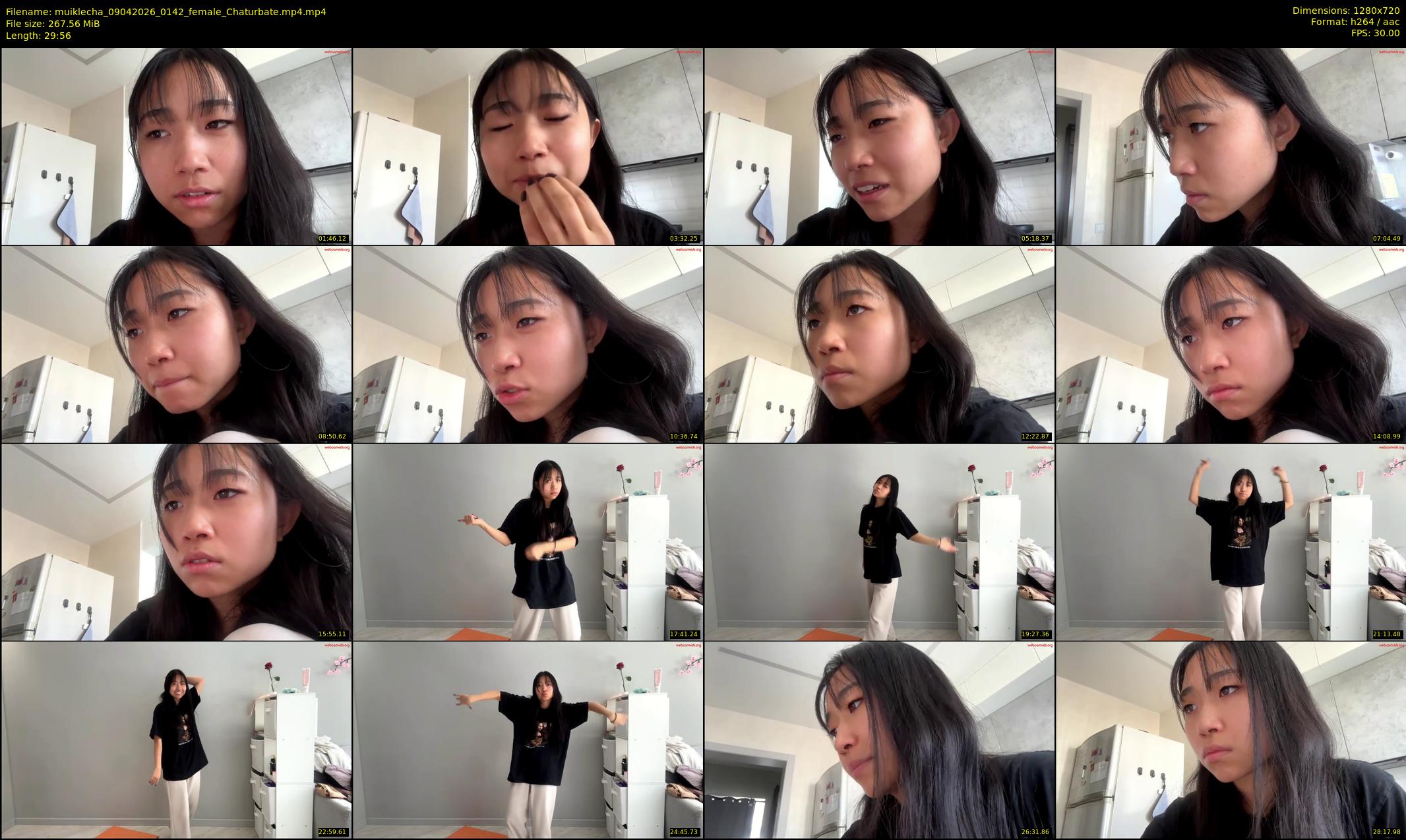 muiklecha — 30 minute Chaturbate female cam show recording, 720p, Apr 9, 2026