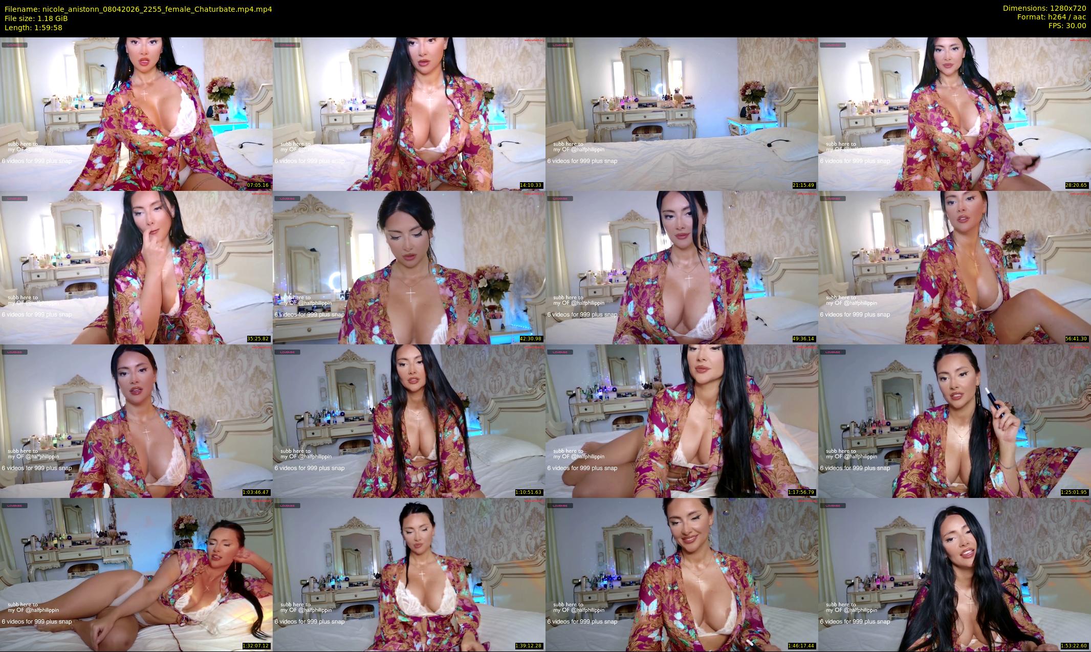 nicole_anistonn — 120 minute Chaturbate female cam show recording, 720p, Apr 8, 2026