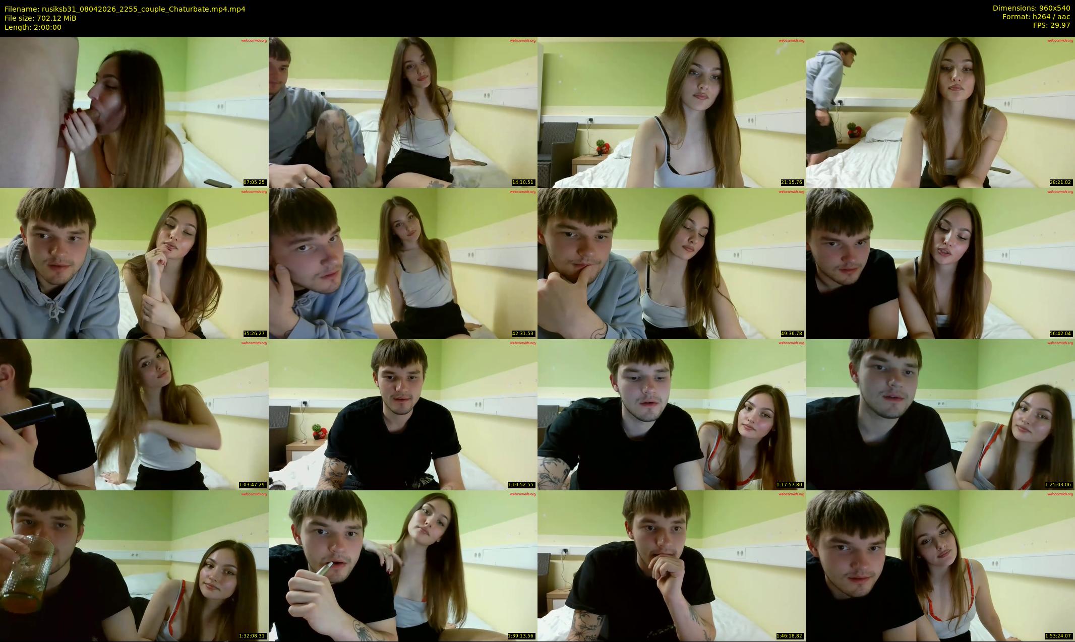 rusiksb31 — 120 minute Chaturbate couple cam show recording, 480p, Apr 8, 2026