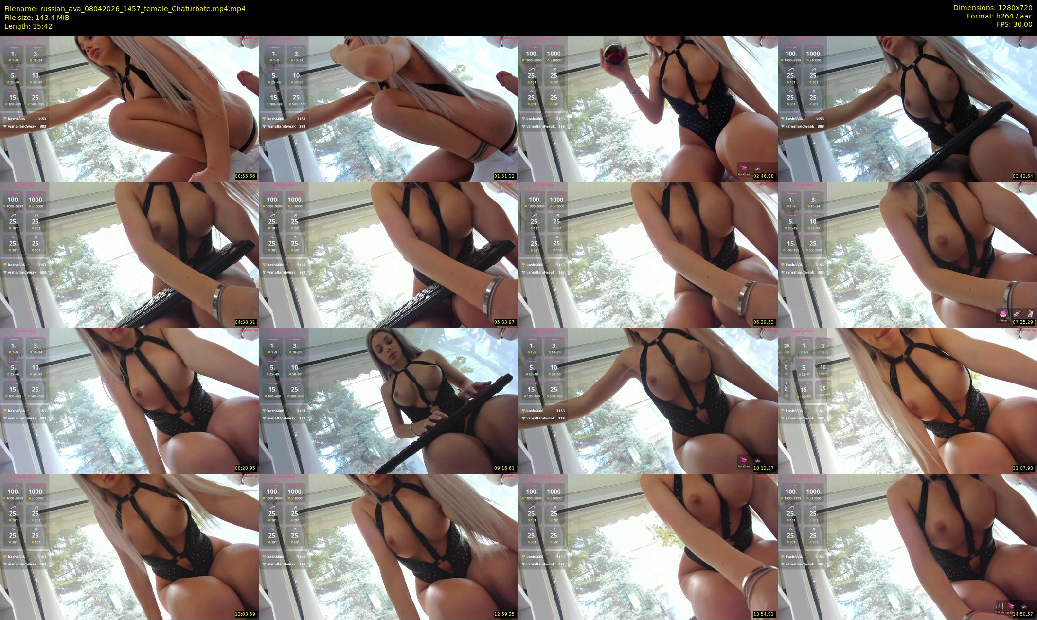 russian_ava — 16 minute Chaturbate female cam show recording, 720p, Apr 8, 2026