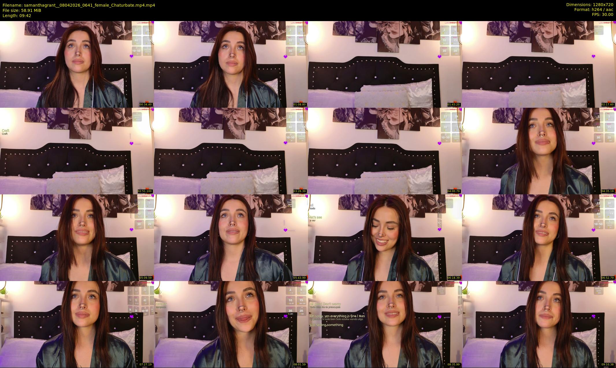 samanthagrant_ — 10 minute Chaturbate female cam show recording, 720p, Apr 8, 2026