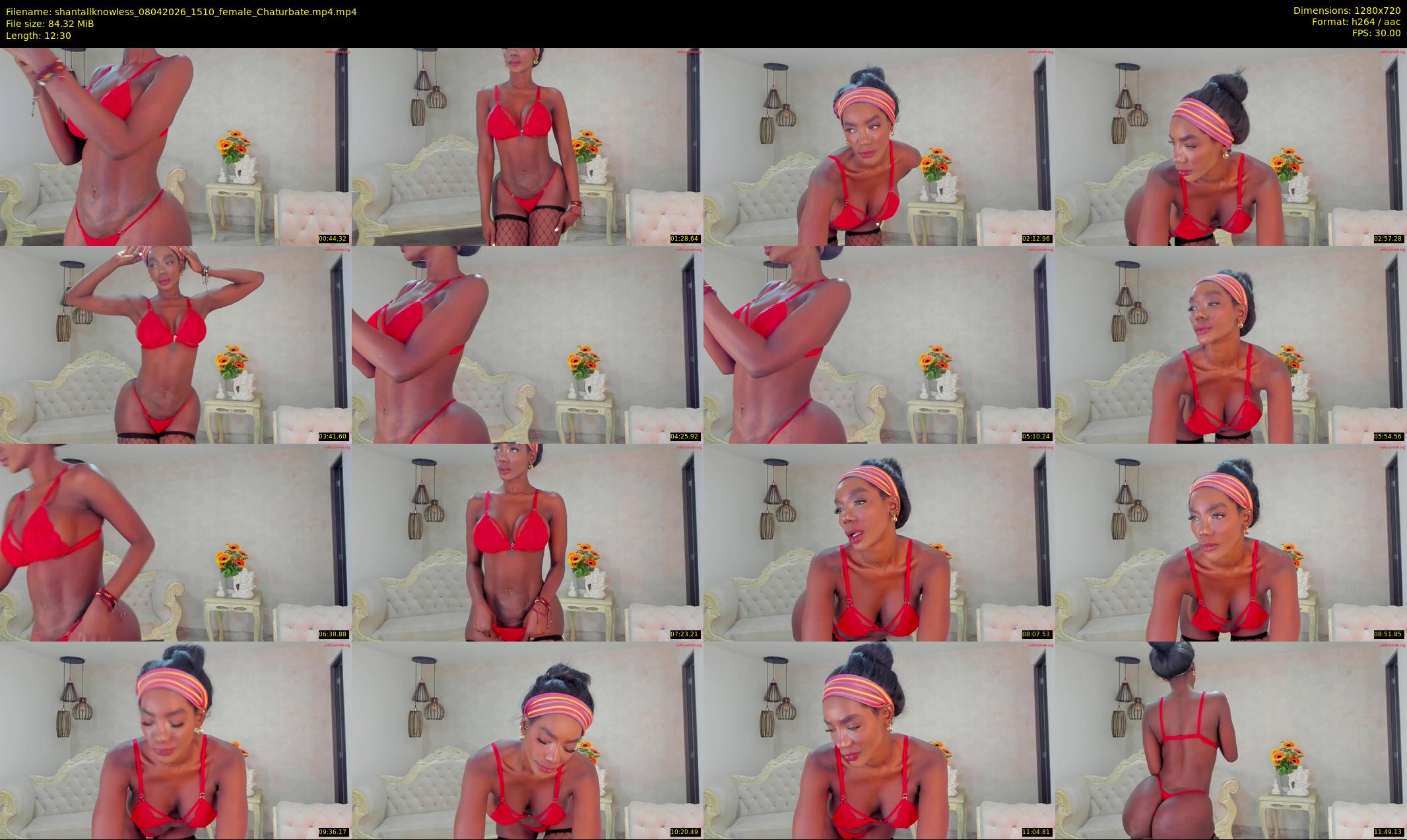 shantallknowless — 13 minute Chaturbate female cam show recording, 720p, Apr 8, 2026