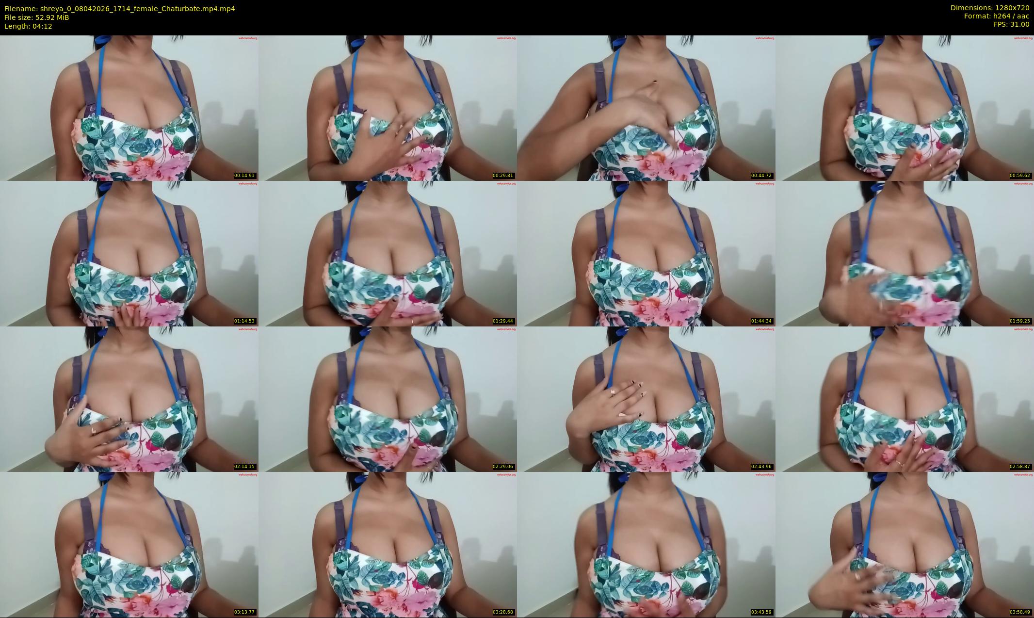 shreya_0 — 5 minute Chaturbate female cam show recording, 720p, Apr 8, 2026