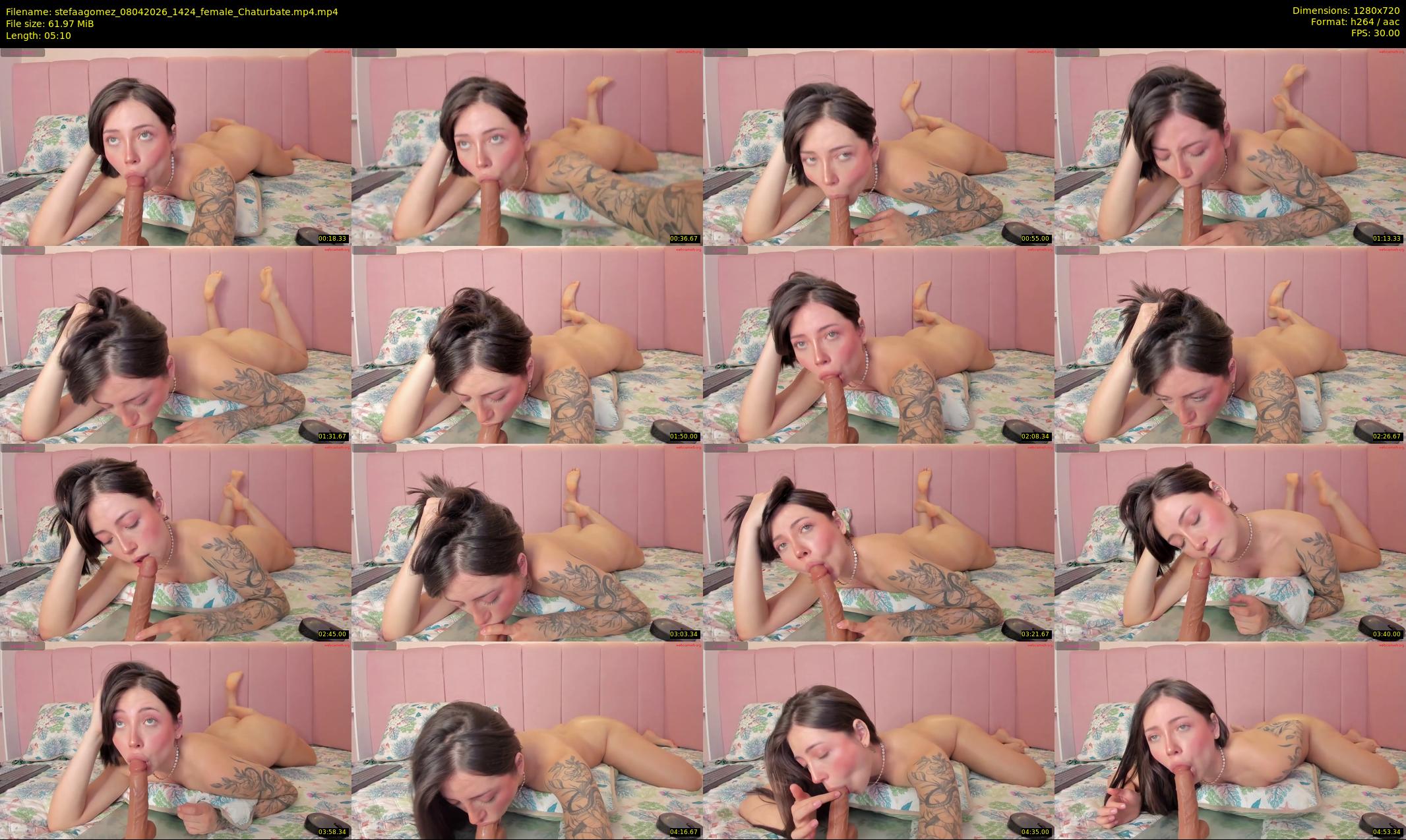 stefaagomez — 6 minute Chaturbate female cam show recording, 720p, Apr 8, 2026