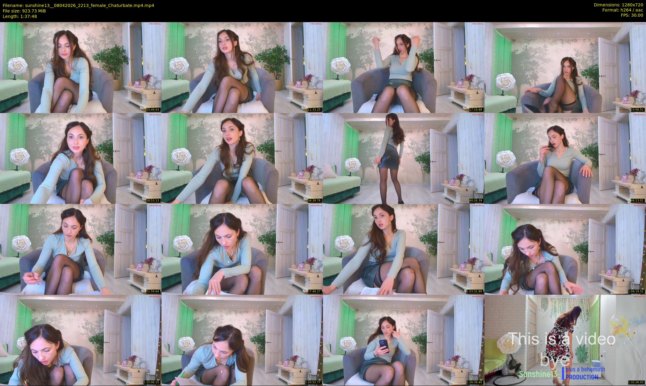 sunshine13_ — 98 minute Chaturbate female cam show recording, 720p, Apr 8, 2026
