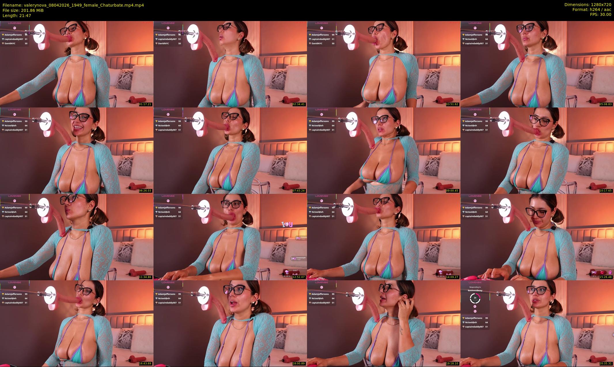 valerynova — 22 minute Chaturbate female cam show recording, 720p, Apr 8, 2026