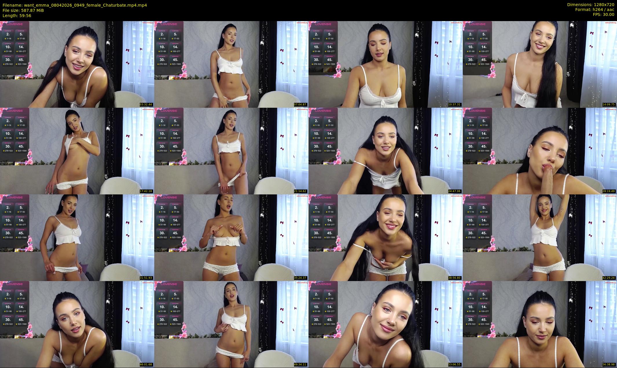 want_emma — 60 minute Chaturbate female cam show recording, 720p, Apr 8, 2026