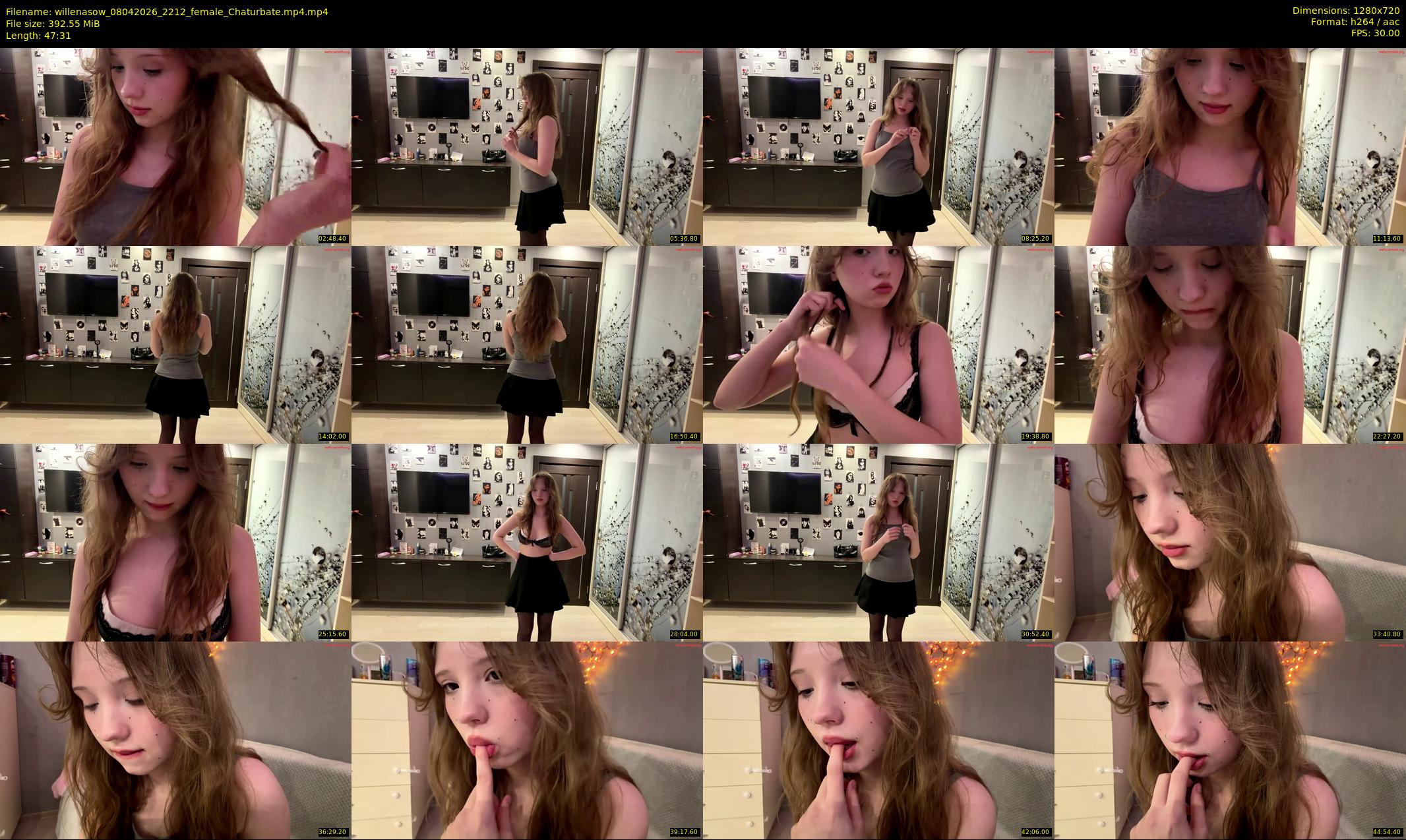 willenasow — 48 minute Chaturbate female cam show recording, 720p, Apr 8, 2026
