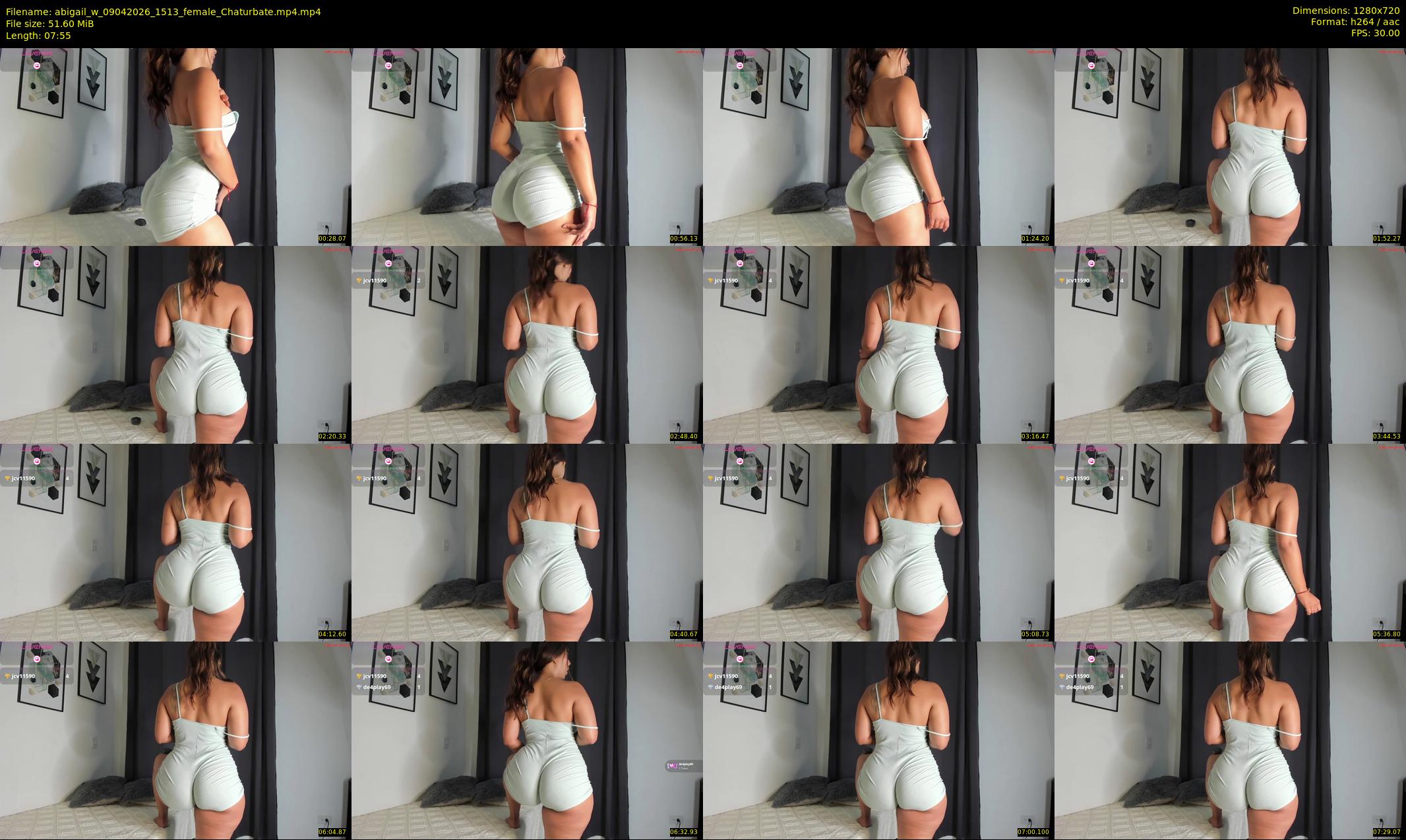 abigail_w — 8 minute Chaturbate female cam show recording, 720p, Apr 9, 2026