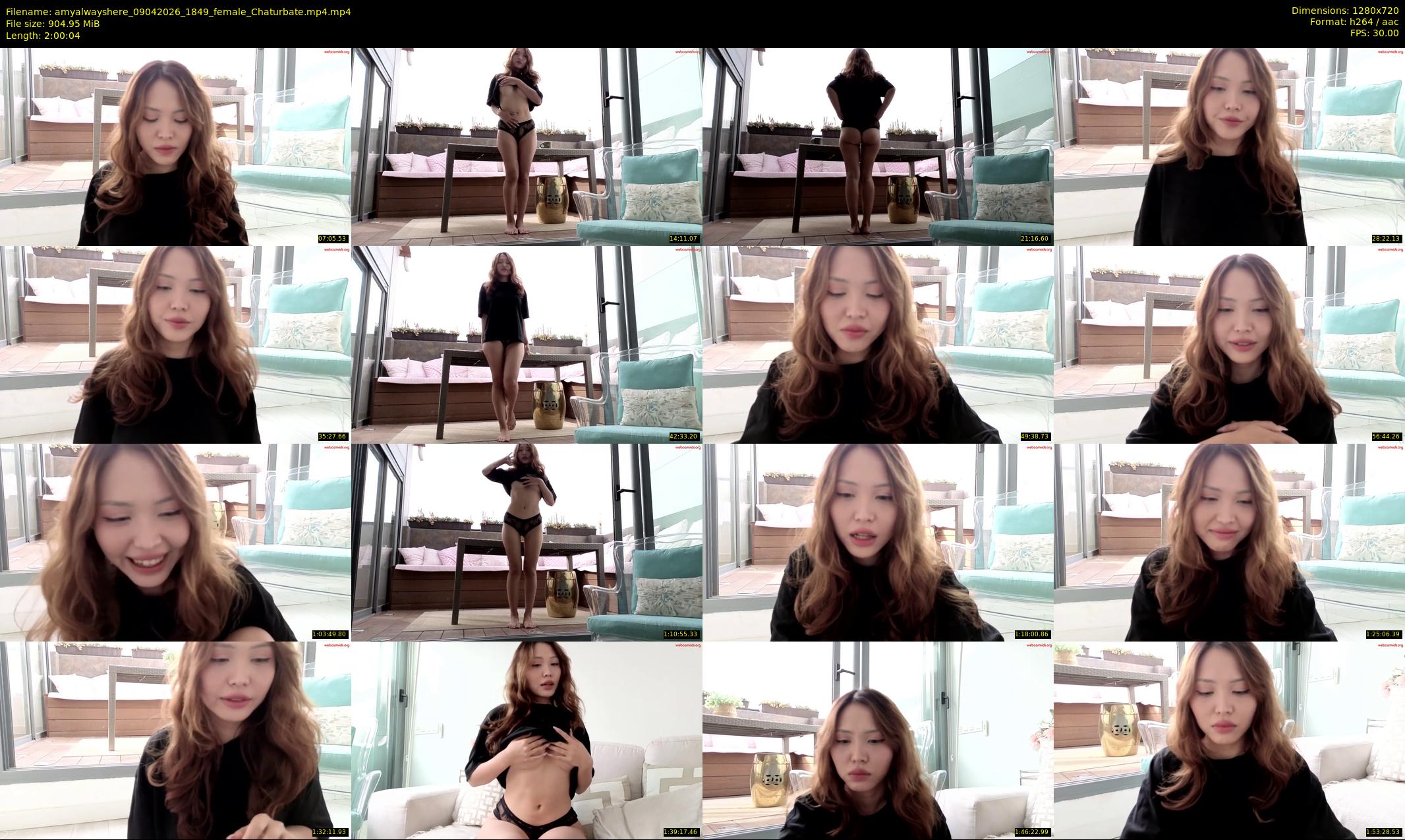 amyalwayshere — 121 minute Chaturbate female cam show recording, 720p, Apr 9, 2026