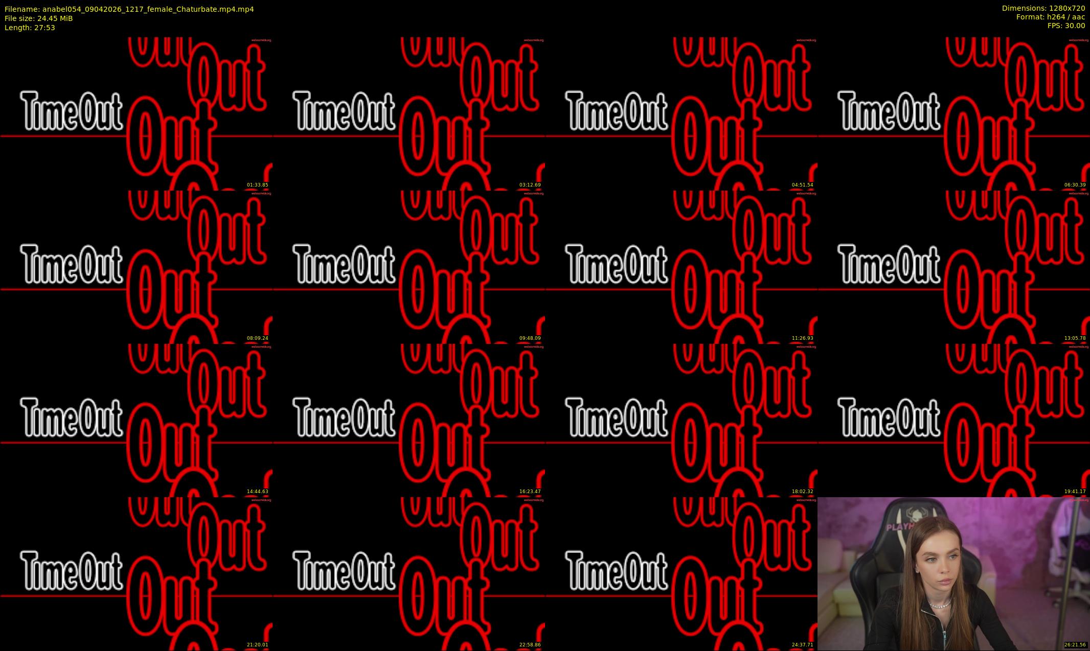 anabel054 — 28 minute Chaturbate female cam show recording, 720p, Apr 9, 2026