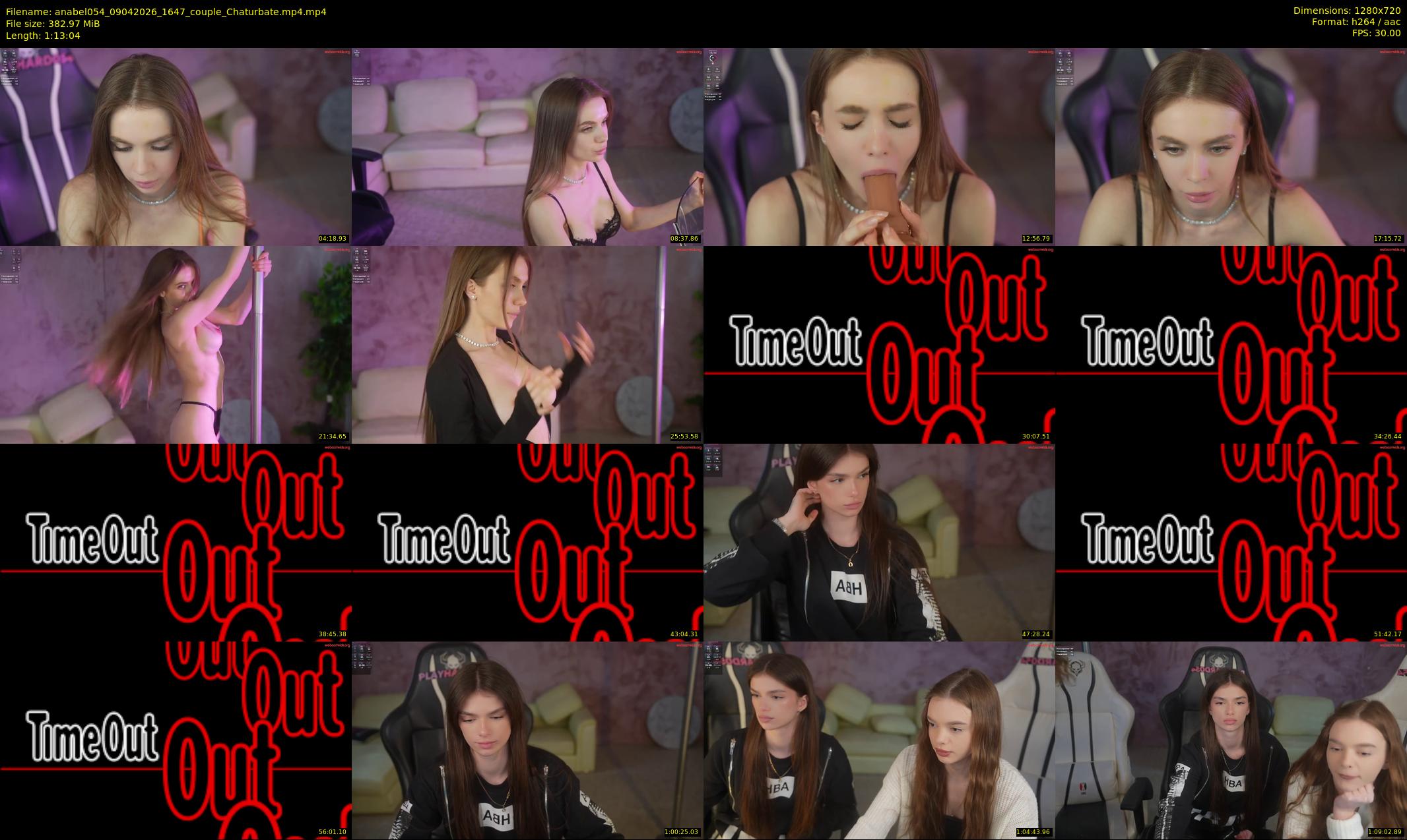 anabel054 — 74 minute Chaturbate female cam show recording, 720p, Apr 9, 2026