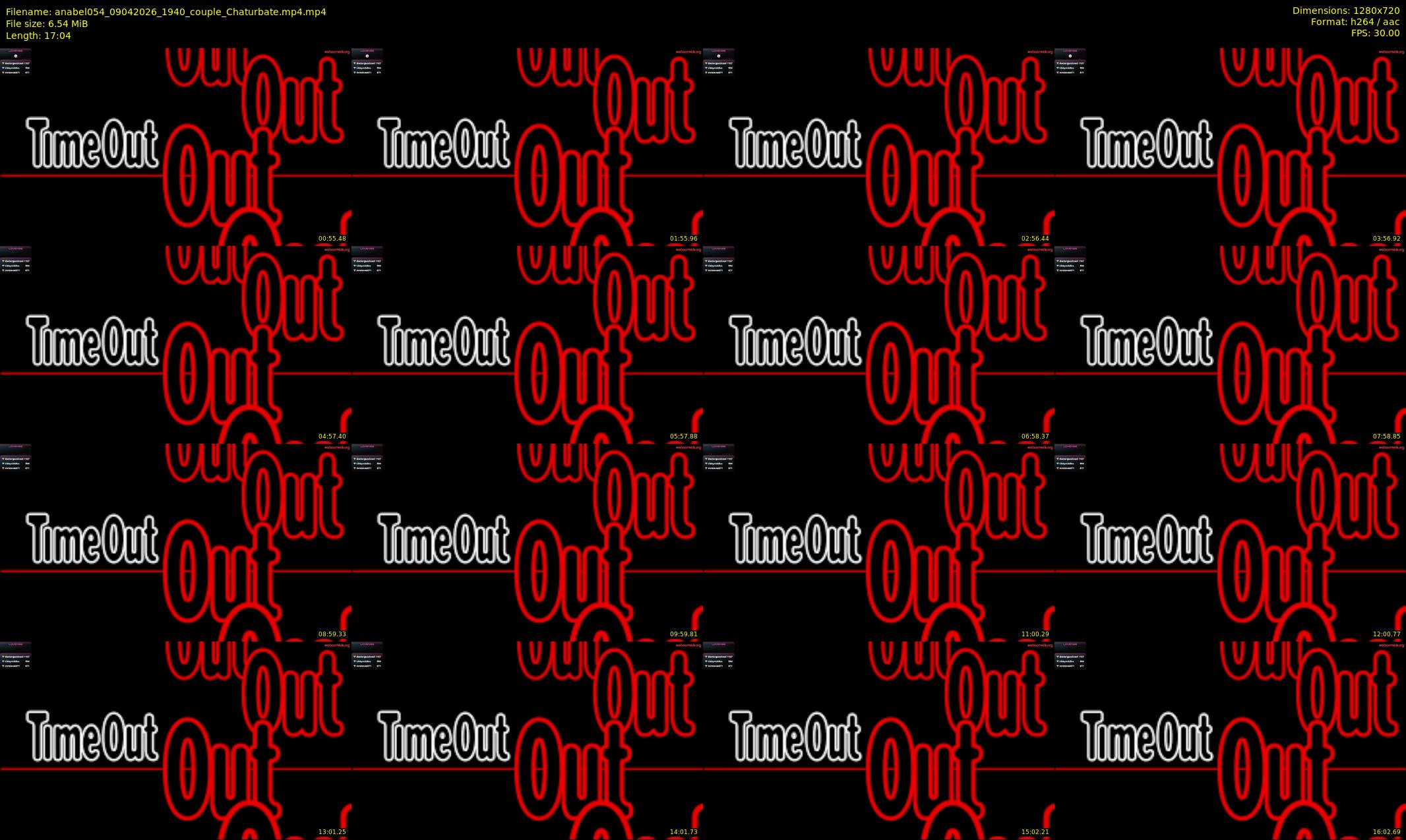 anabel054 — 18 minute Chaturbate female cam show recording, 720p, Apr 9, 2026