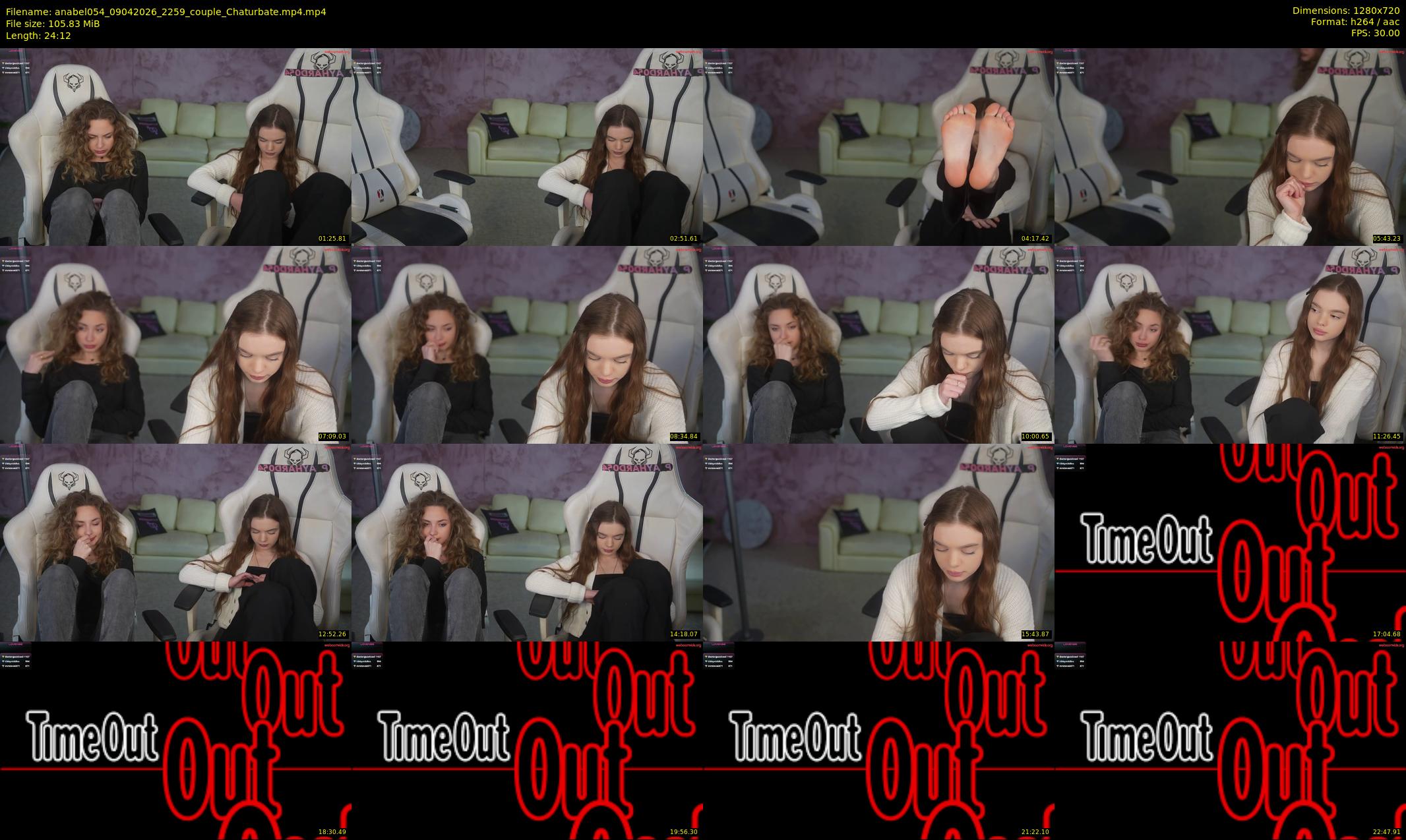 anabel054 — 25 minute Chaturbate female cam show recording, 720p, Apr 9, 2026
