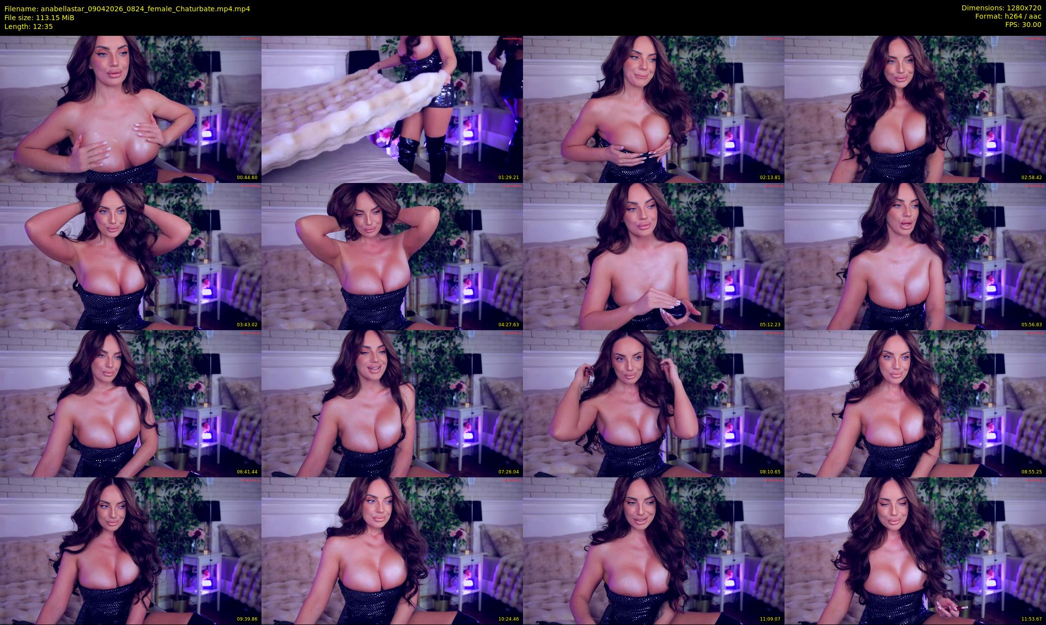 anabellastar — 13 minute Chaturbate female cam show recording, 720p, Apr 9, 2026