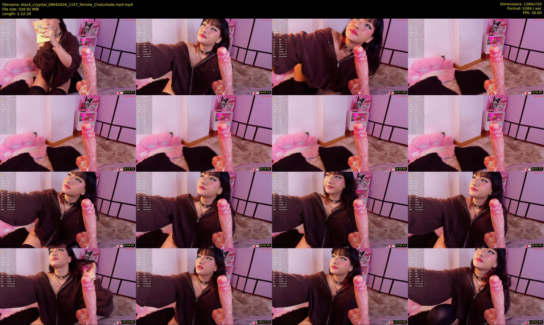 black_cryystal — 83 minute Chaturbate female cam show recording, 720p, Apr 9, 2026