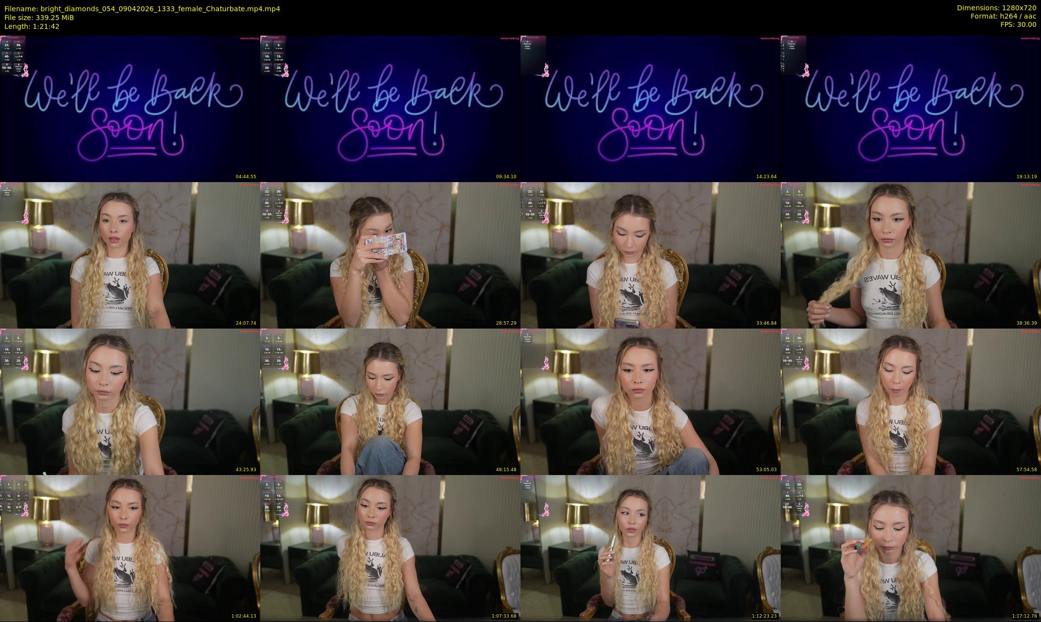bright_diamonds_054 — 82 minute Chaturbate couple cam show recording, 720p, Apr 9, 2026