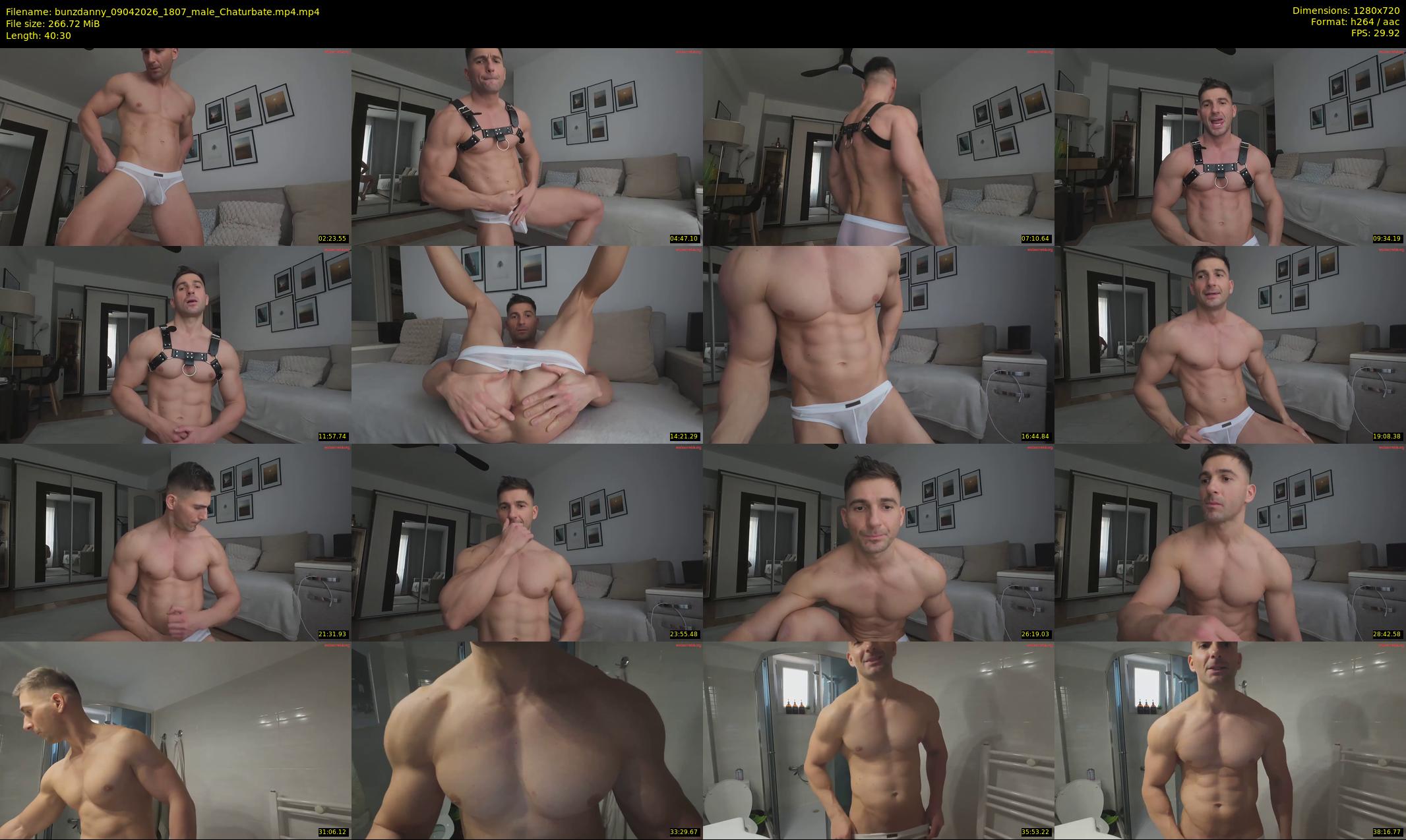 bunzdanny — 41 minute Chaturbate male cam show recording, 720p, Apr 9, 2026