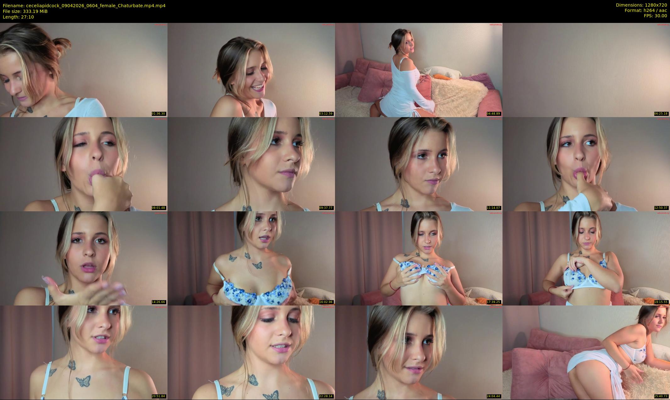 ceceliapidcock — 28 minute Chaturbate female cam show recording, 720p, Apr 9, 2026