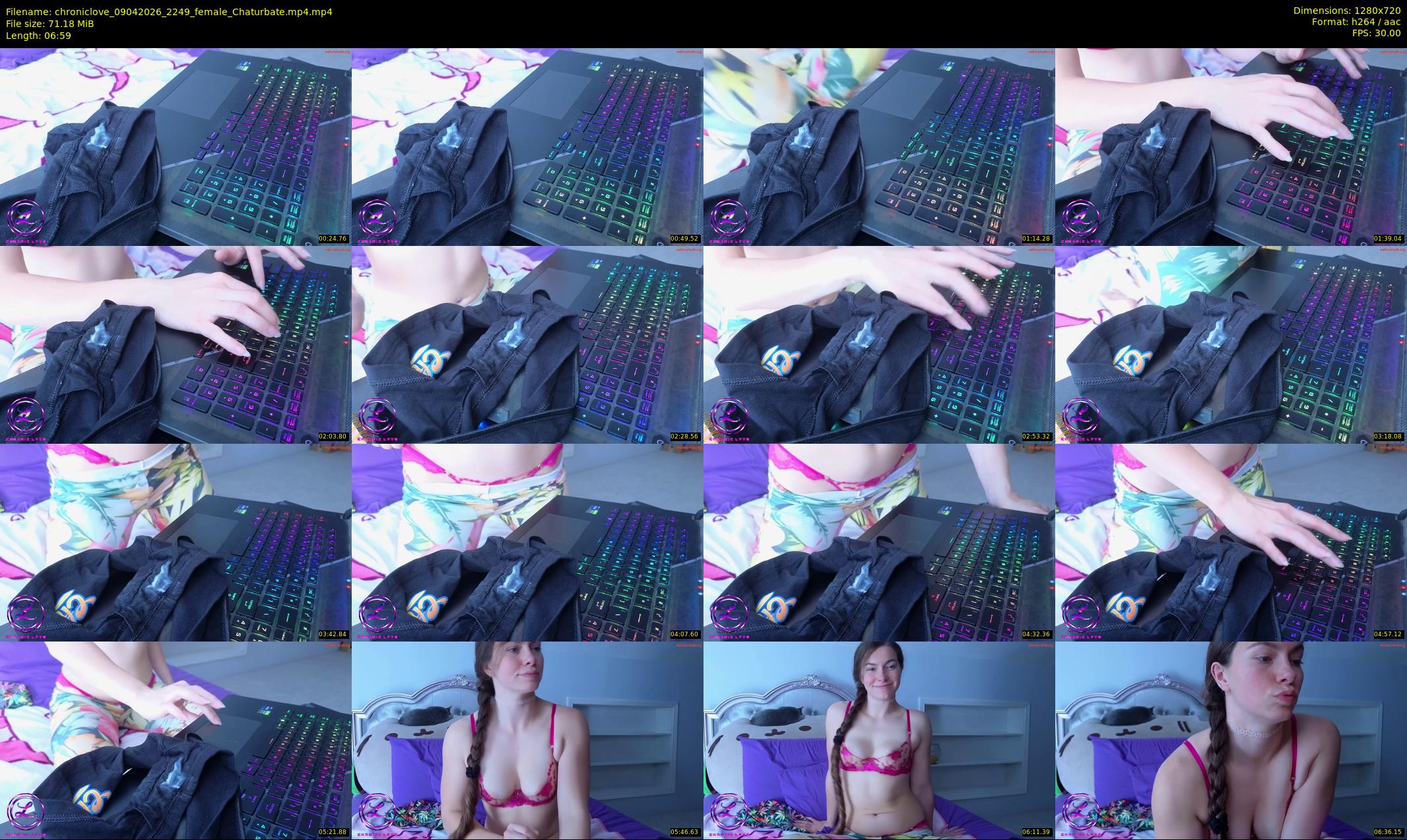 chroniclove — 7 minute Chaturbate female cam show recording, 720p, Apr 9, 2026
